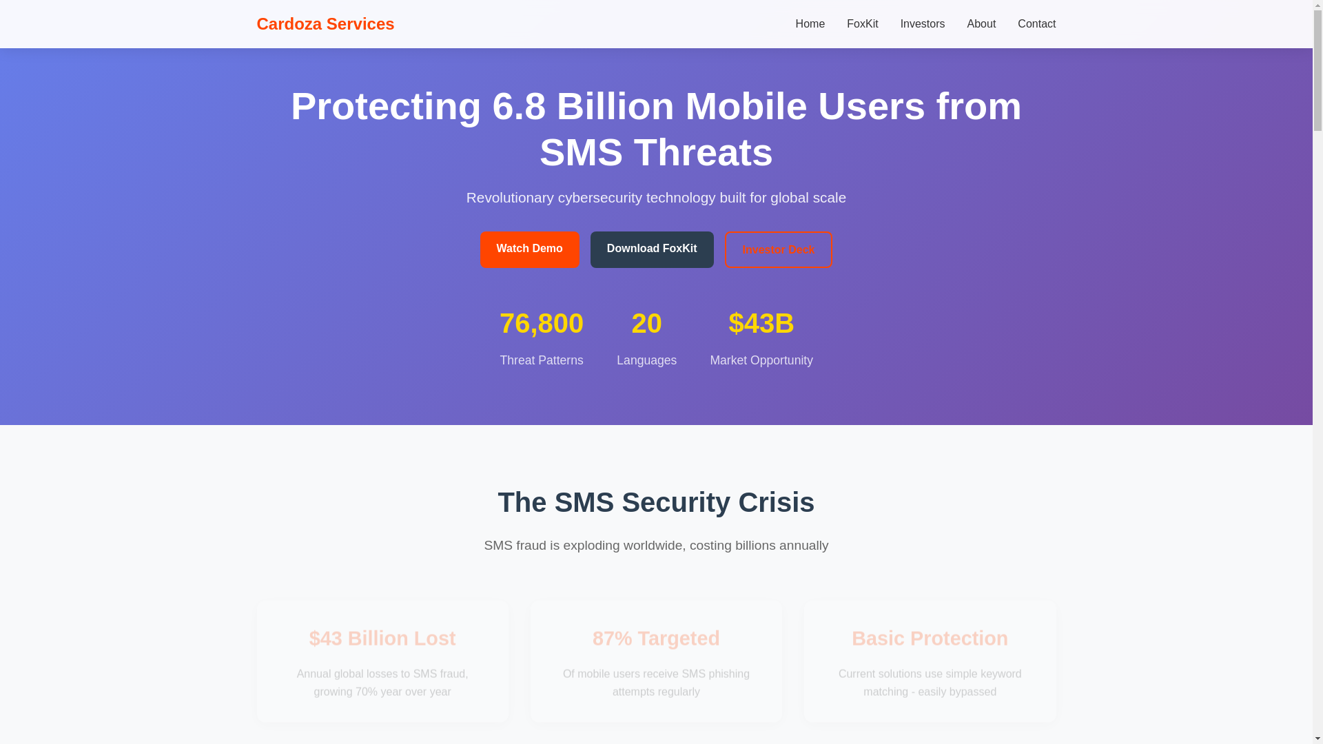 website screenshot of https://foxkit-website.pages.dev/