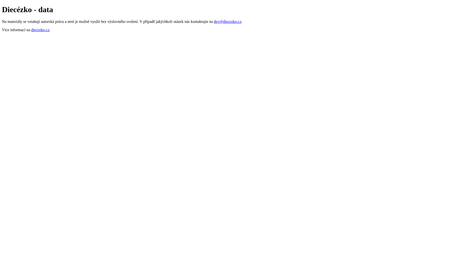 website screenshot of https://data-diecezko-cz-ckz.pages.dev/