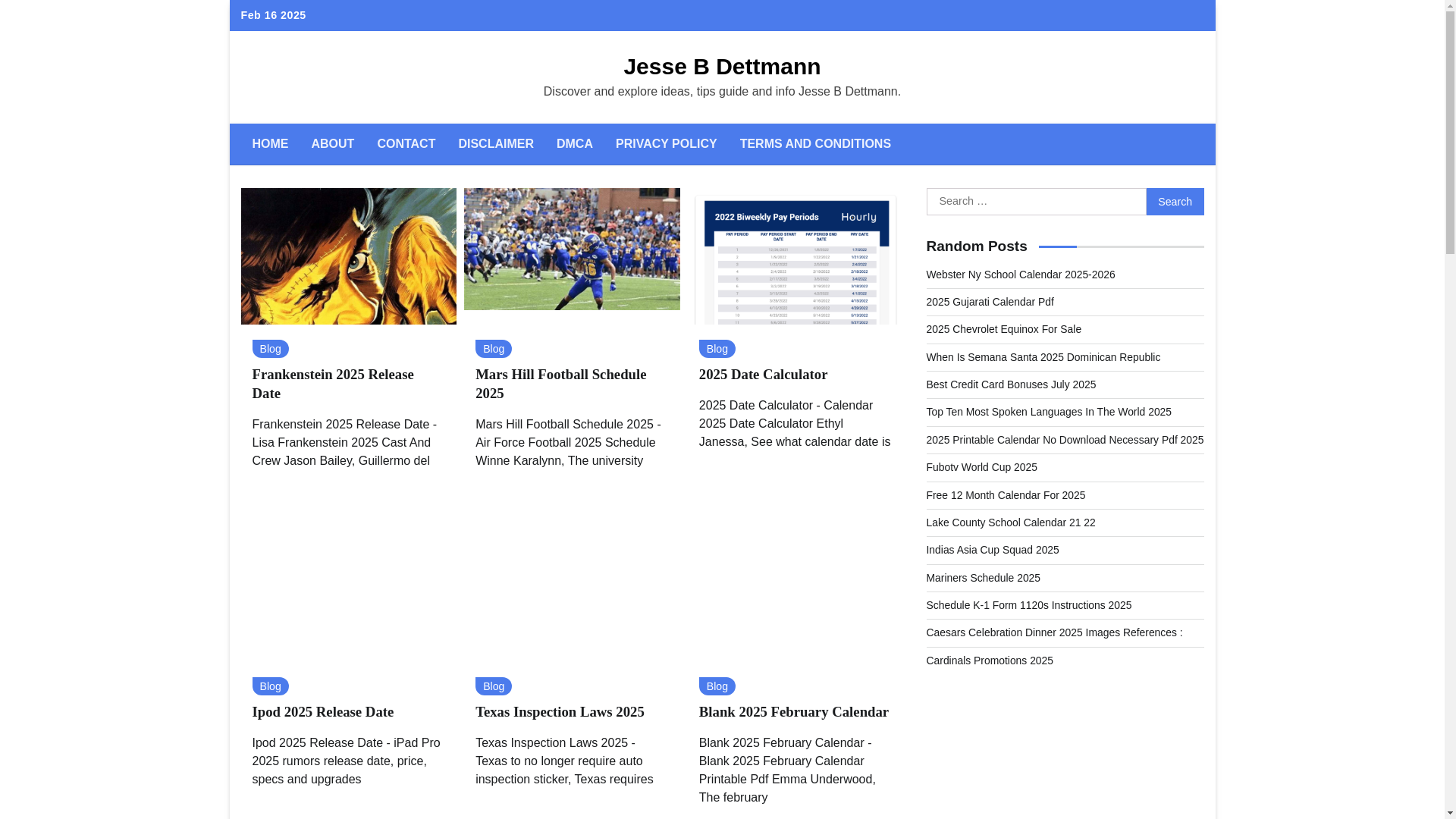 website screenshot of https://jessebdettmann.pages.dev/