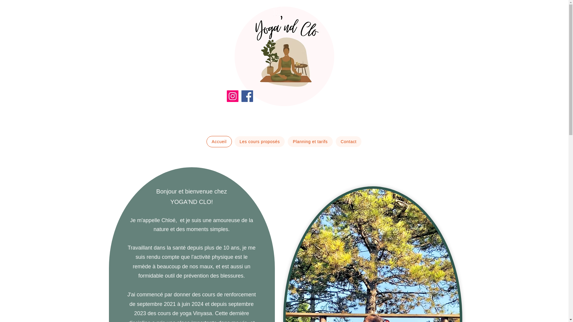 website screenshot of https://yogandclo.com/