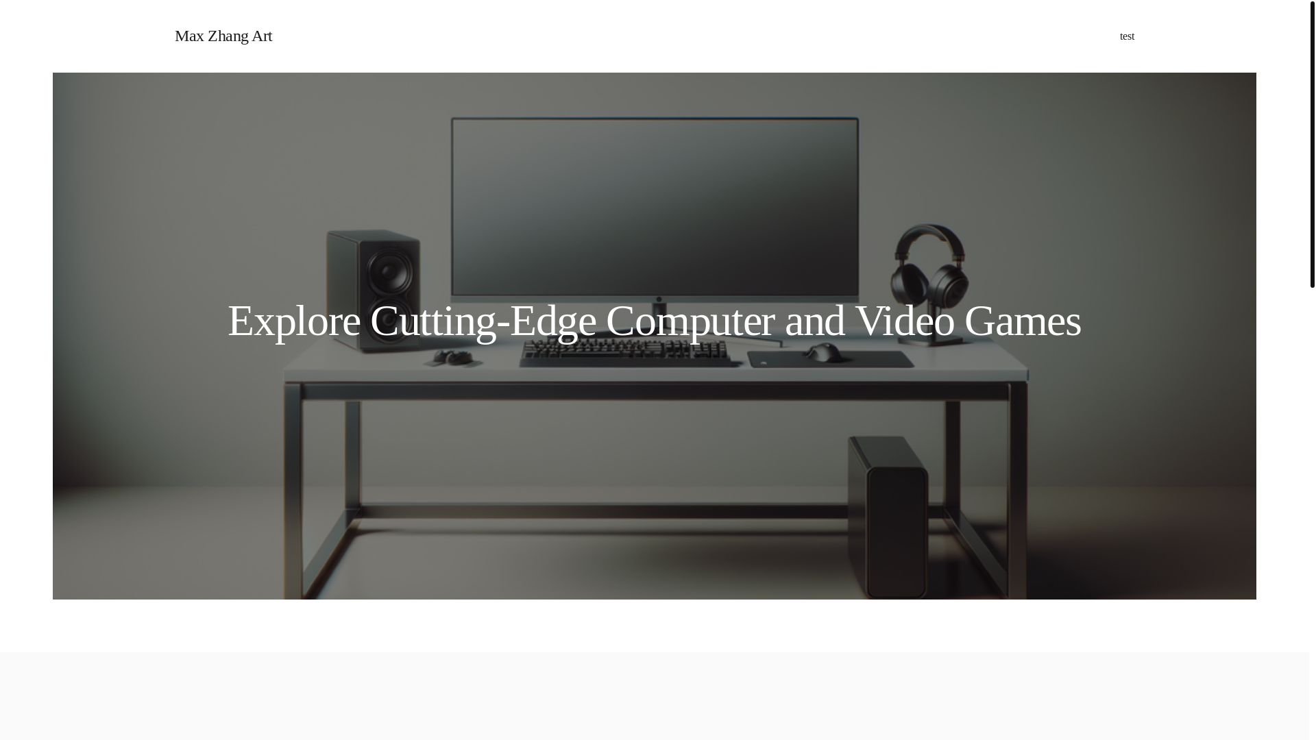 website screenshot of https://maxzhangart.com/