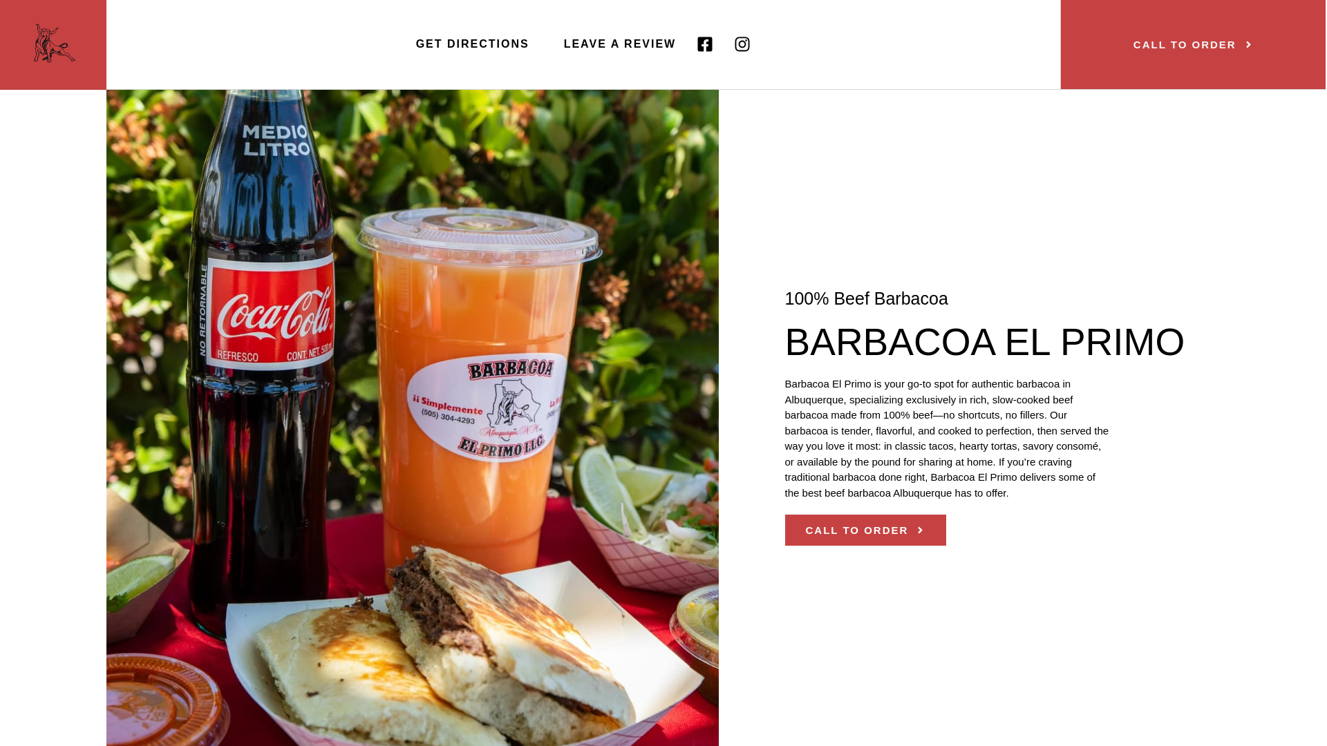 website screenshot of https://barbacoaelprimoabq.com/
