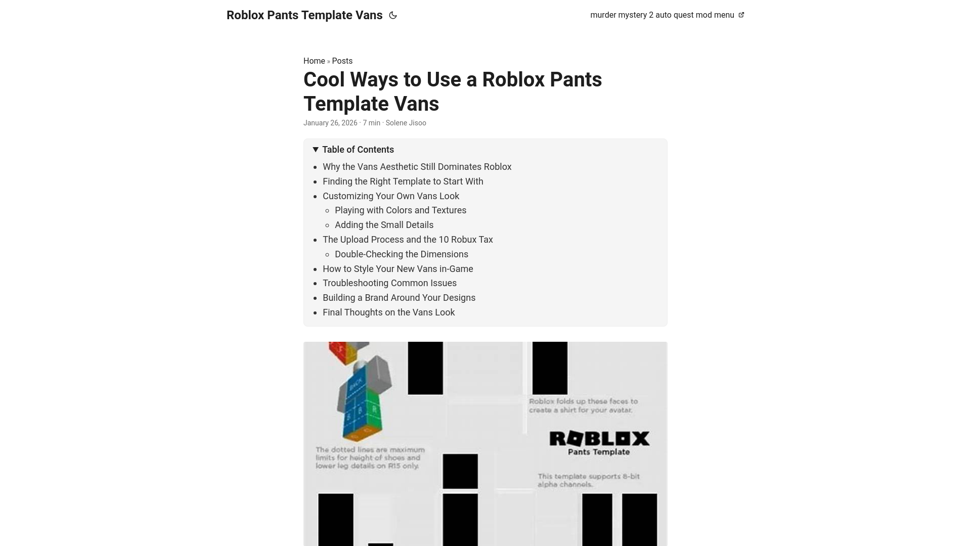 website screenshot of https://roblox-pants-template-vans.pages.dev/