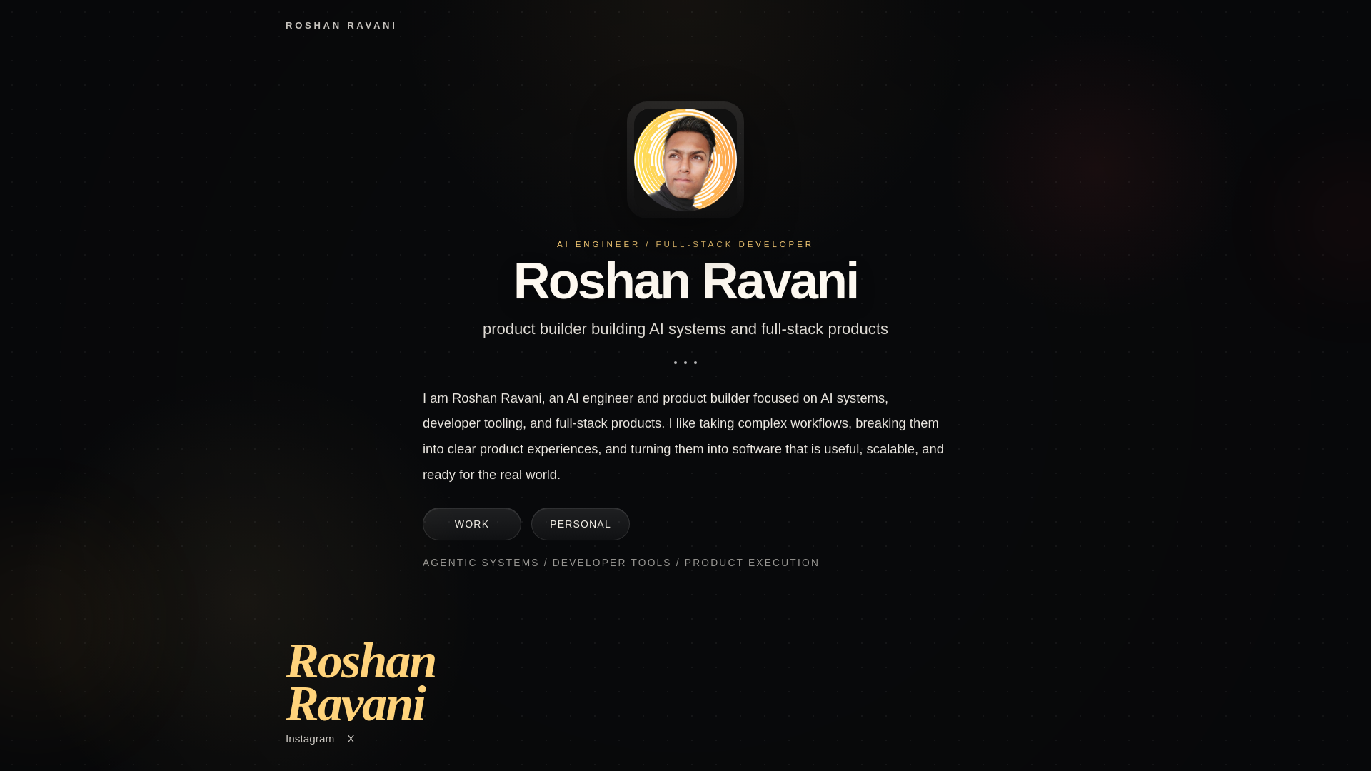 website screenshot of https://roshan-home.pages.dev/