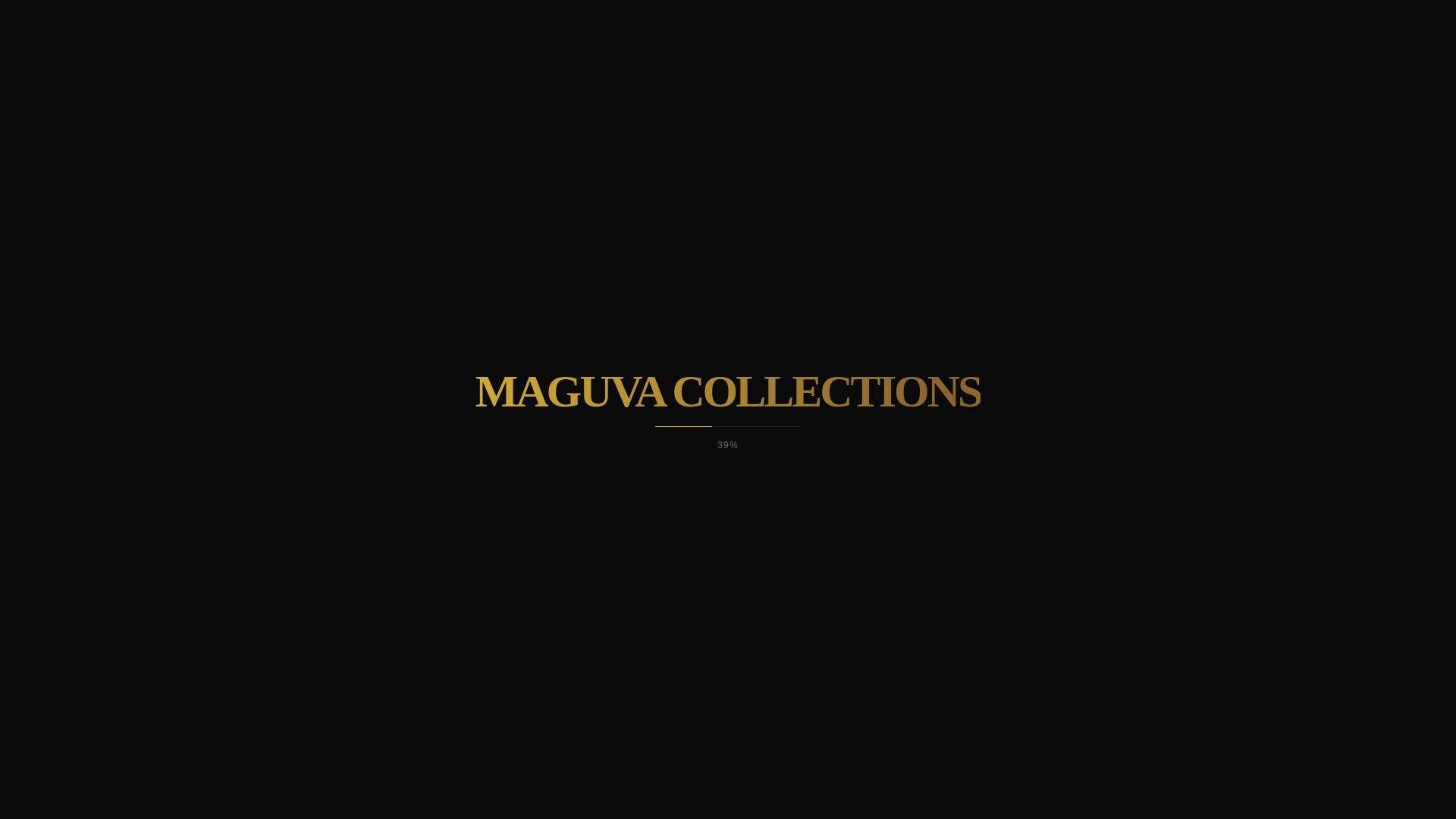 website screenshot of https://maguvacollections.shop/