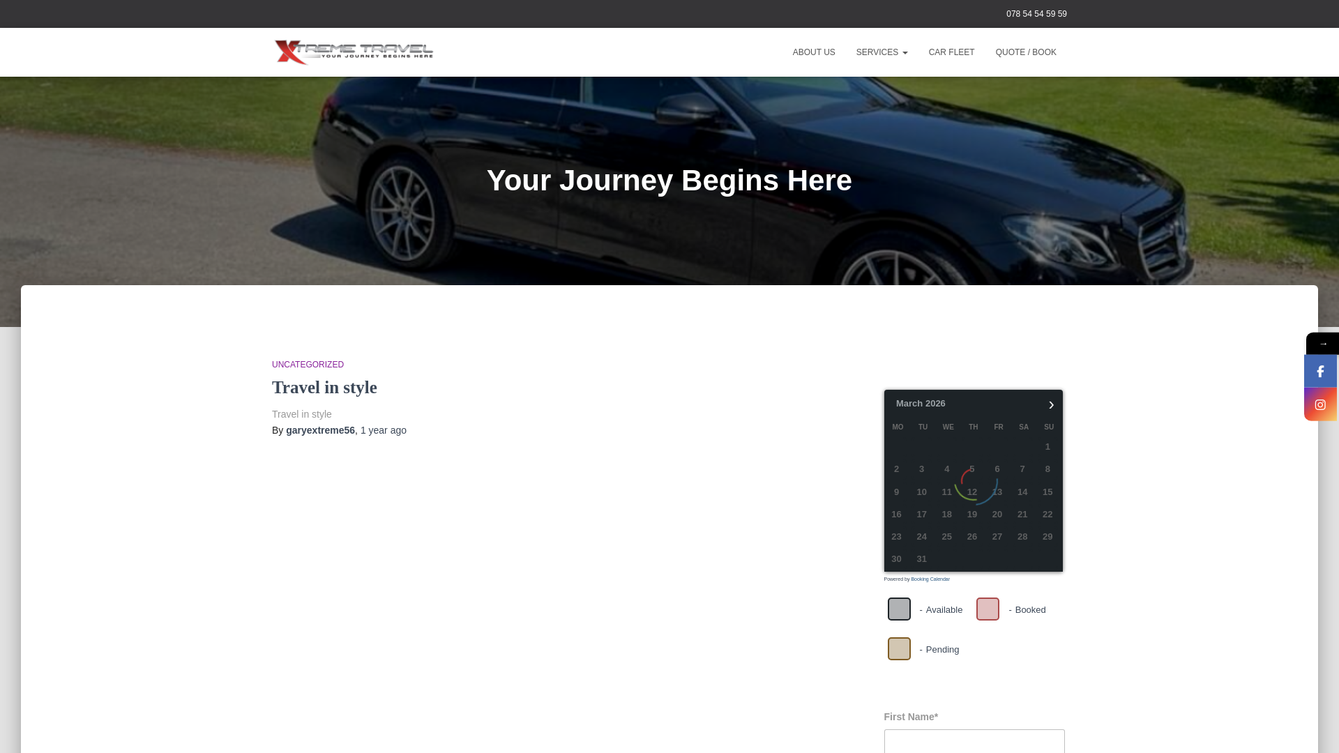 website screenshot of https://xtremeluxurytravel.co.uk/