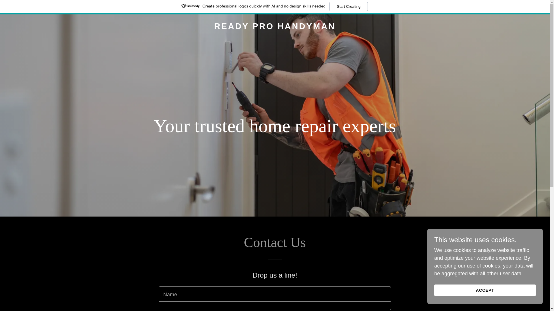 website screenshot of https://readyprohandyman.com/