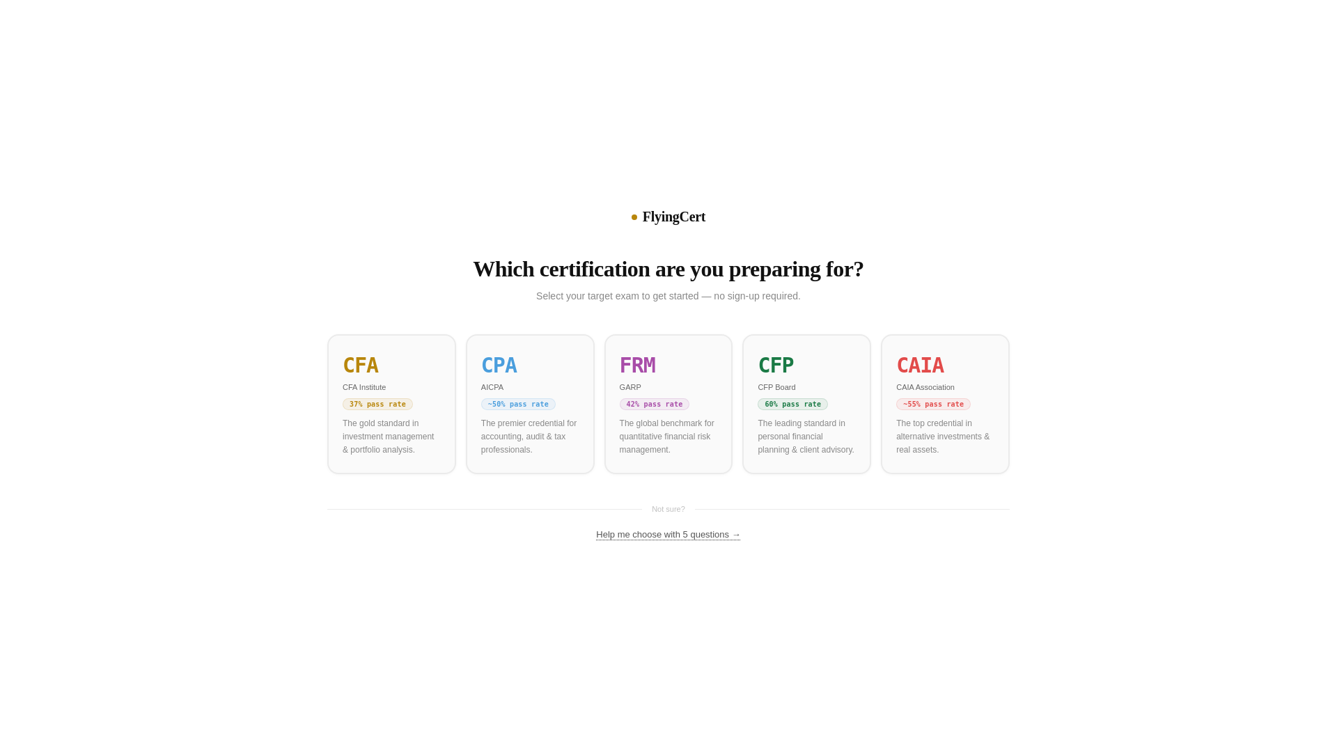 website screenshot of https://flyingcert-live-v1.pages.dev/
