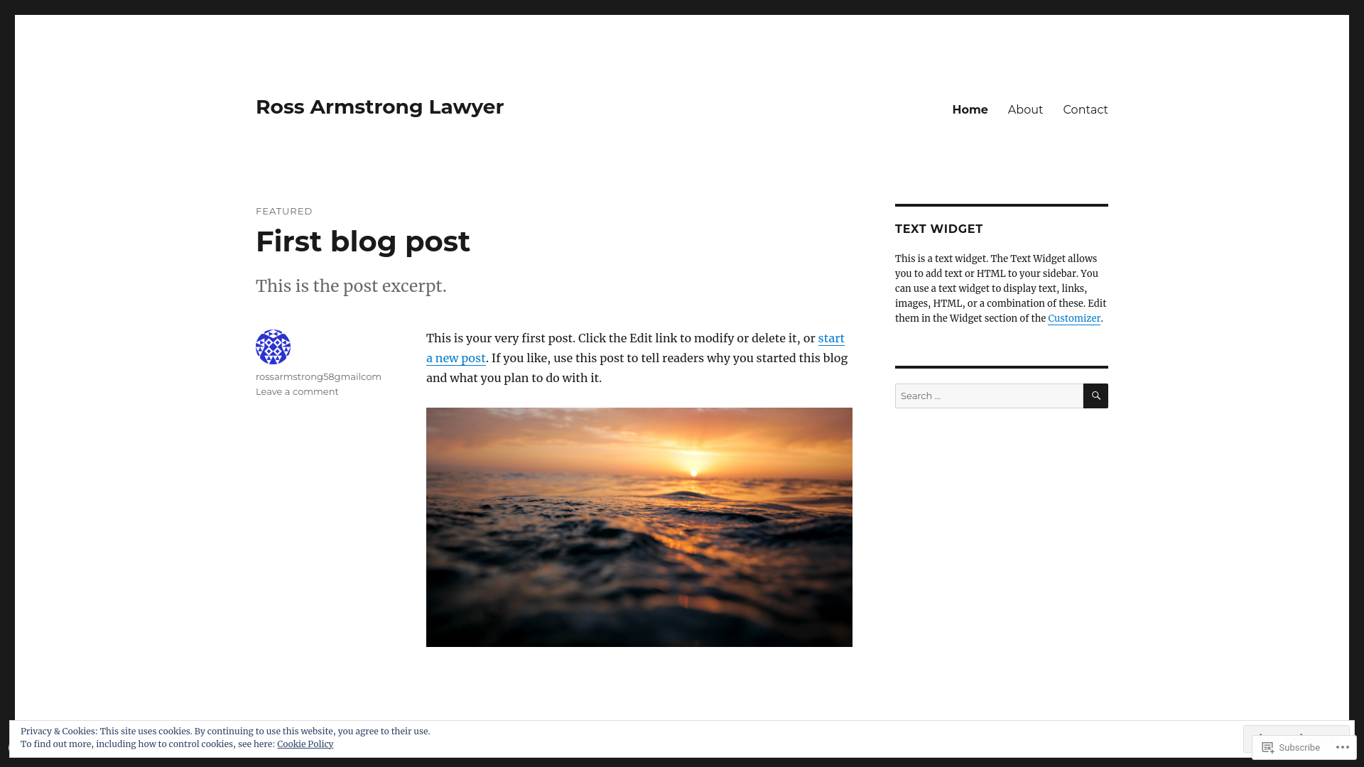 website screenshot of https://armstronglawdotcodotnz.com/