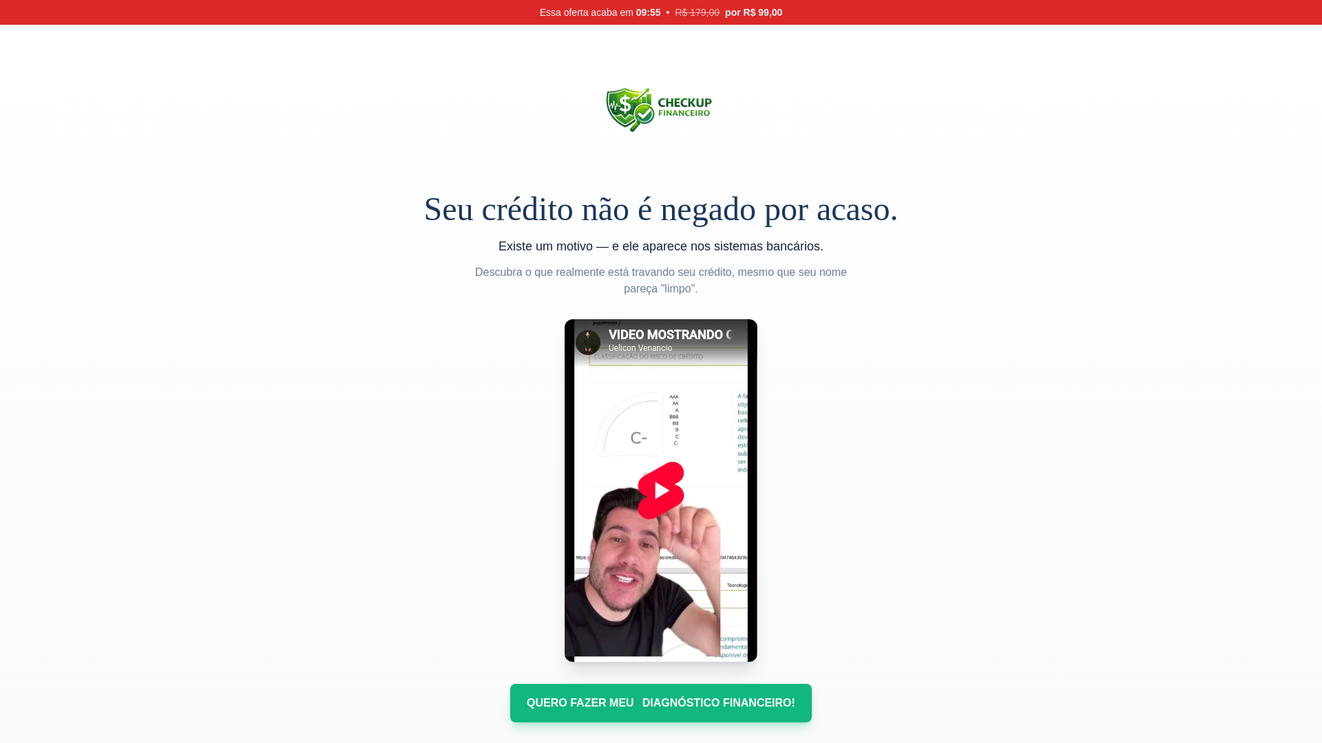 website screenshot of https://meudiagnosticofinanceiro.site