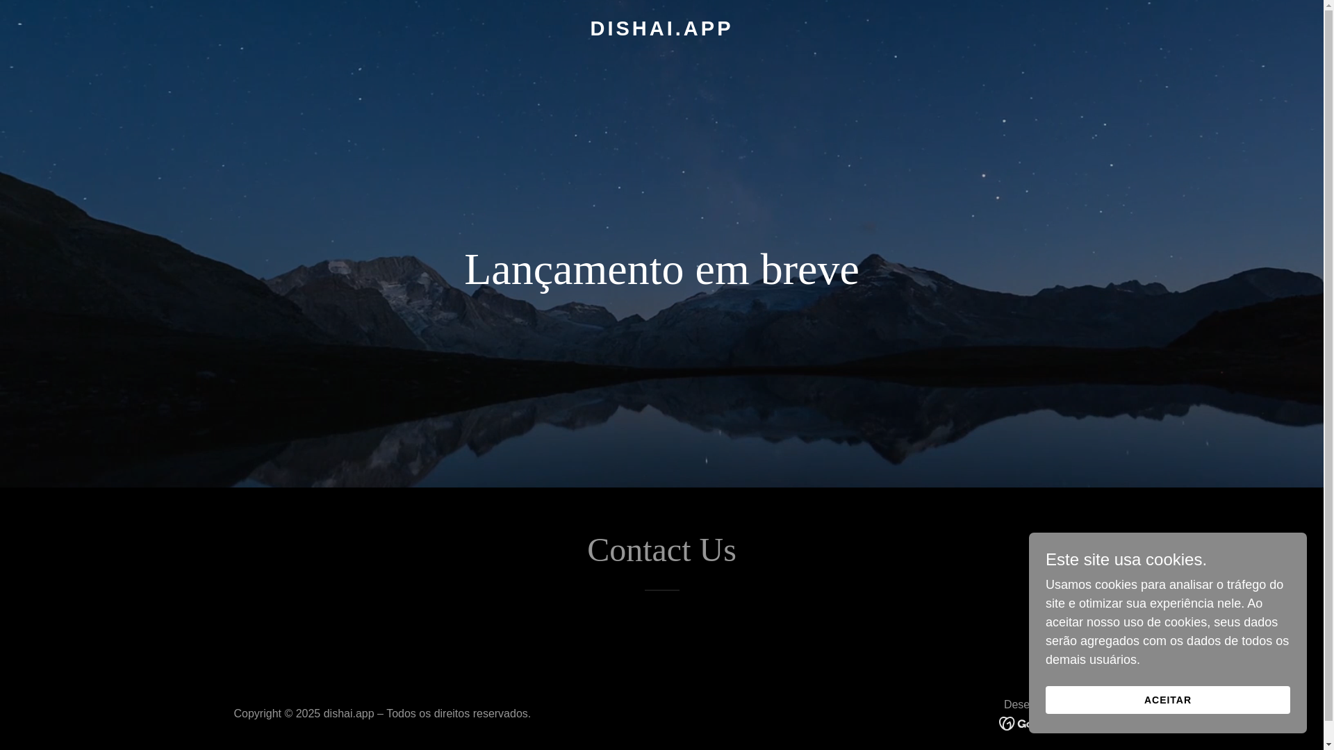 website screenshot of https://dishai.app/