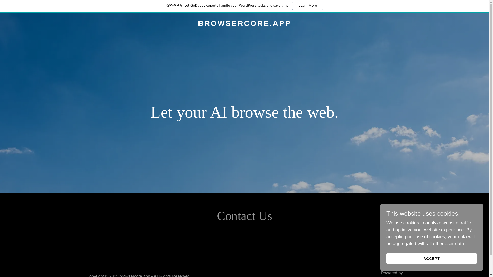 website screenshot of https://browsercore.app/