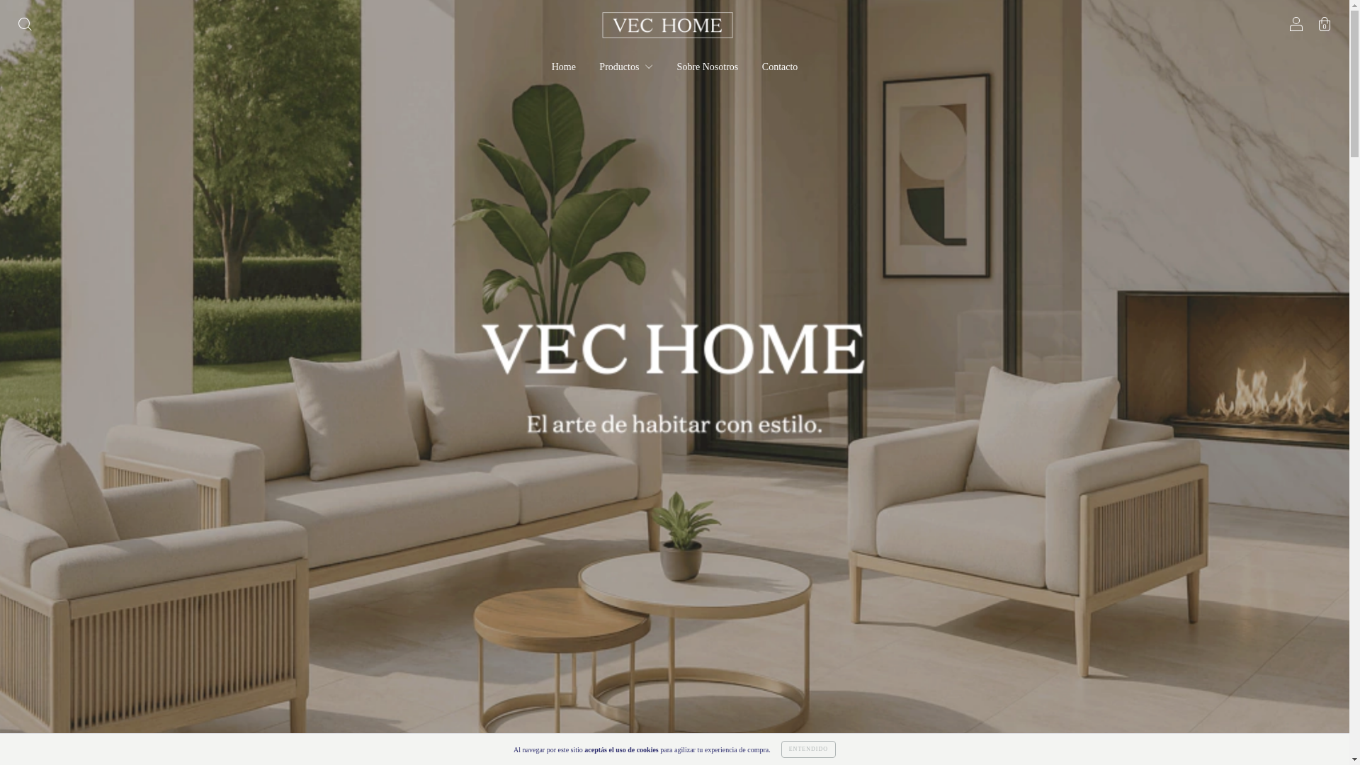 website screenshot of https://vechome.com.ar/
