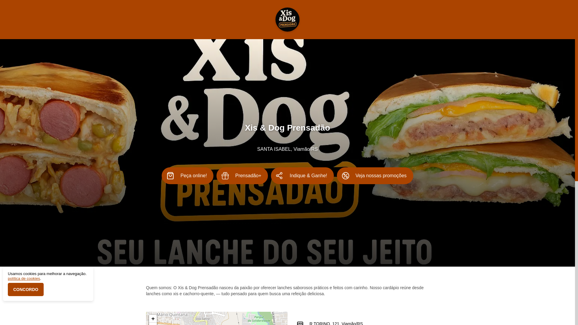 website screenshot of https://prensadao.net.br/