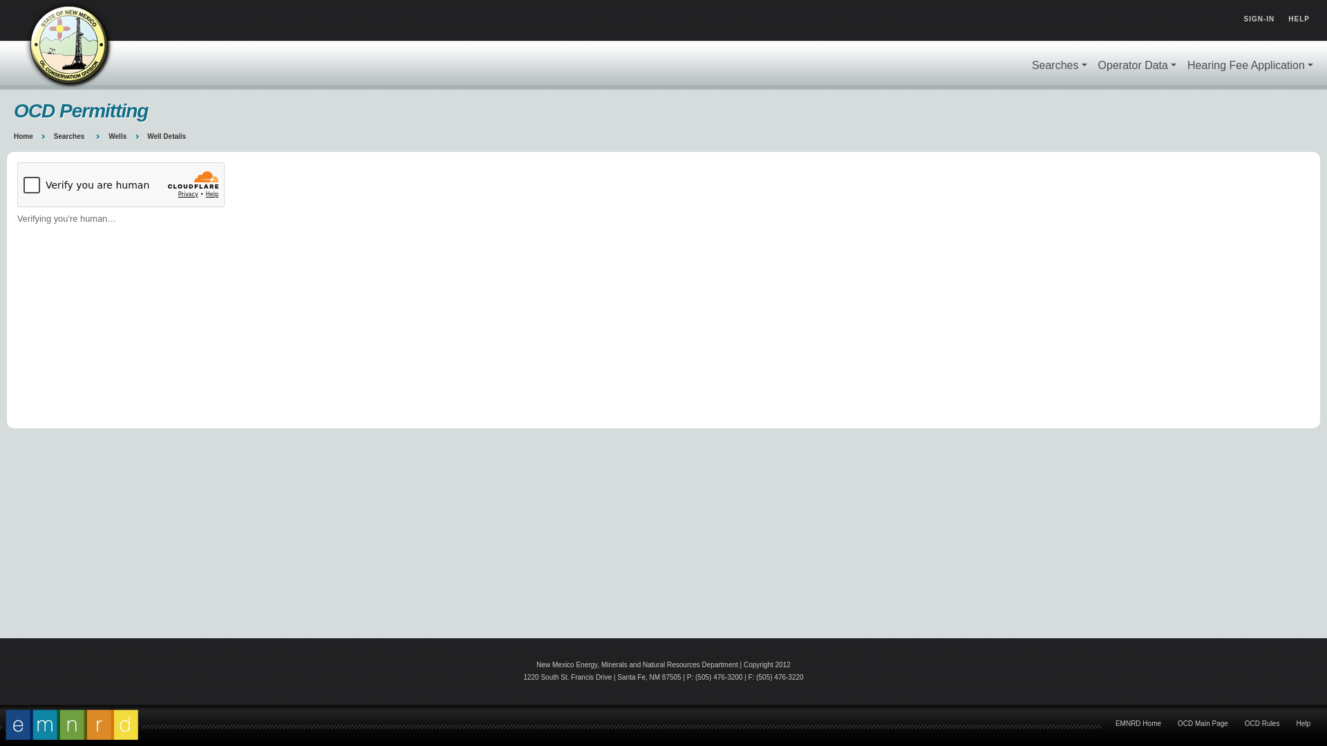 website screenshot of https://wwwapps.emnrd.nm.gov/OCD/OCDPermitting/Data/WellDetails.aspx?api=30-015-28658