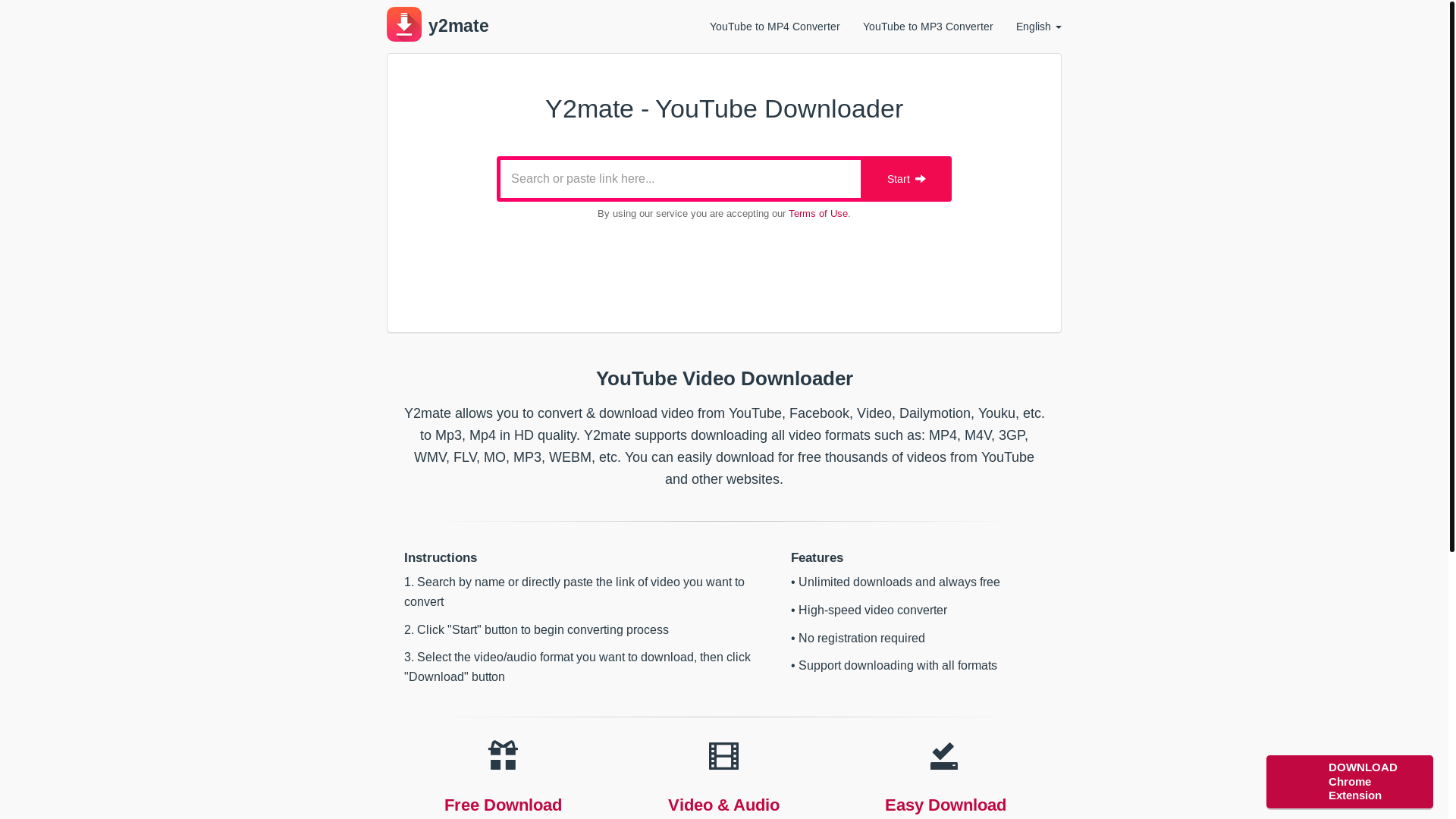 website screenshot of https://y2mate.lol/convert/