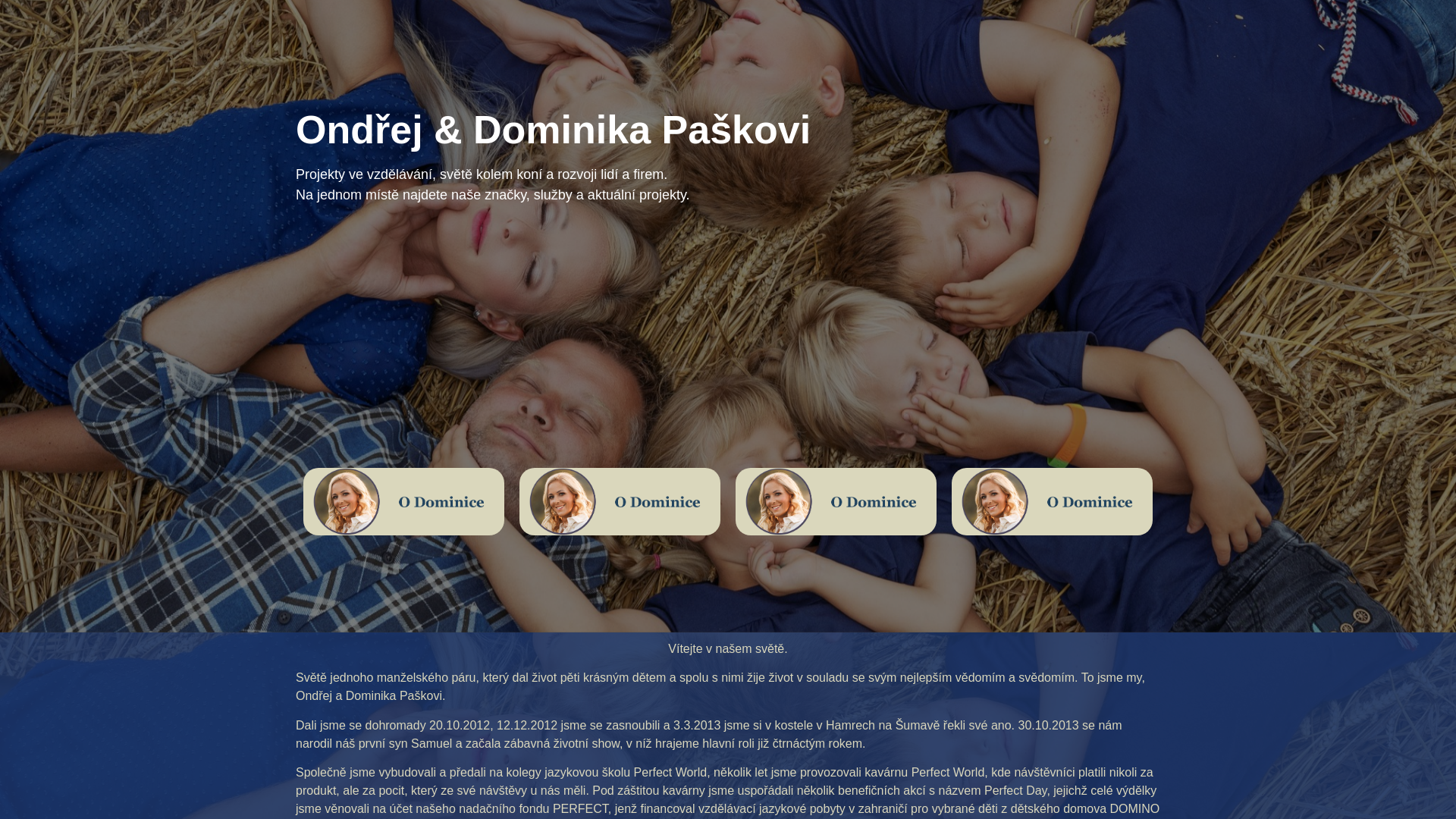 website screenshot of https://paskovi.eu/