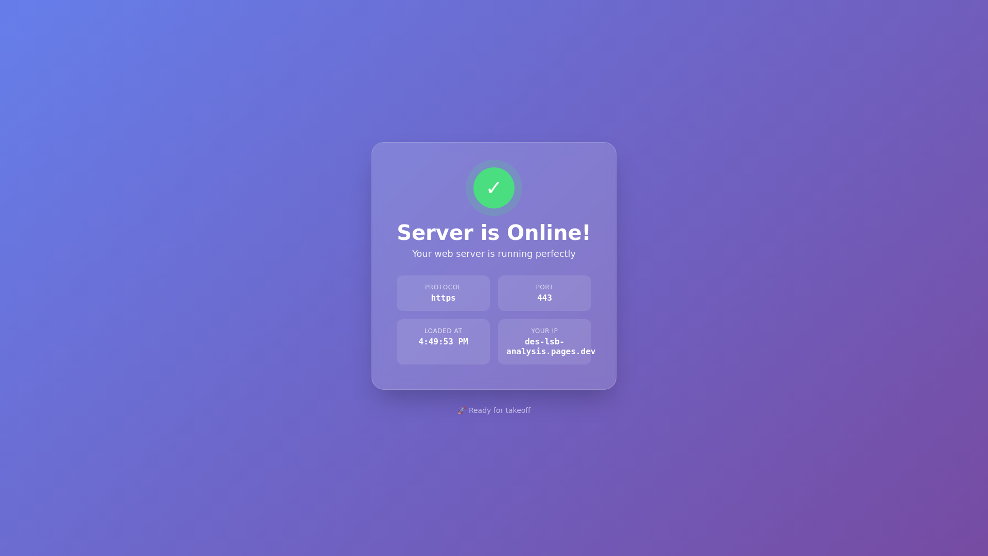 website screenshot of https://des-lsb-analysis.pages.dev/