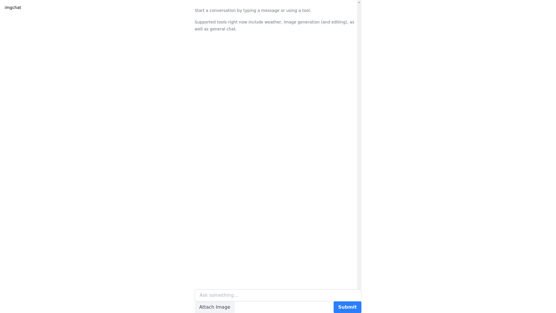 website screenshot of https://imgchat-frontend.pages.dev/