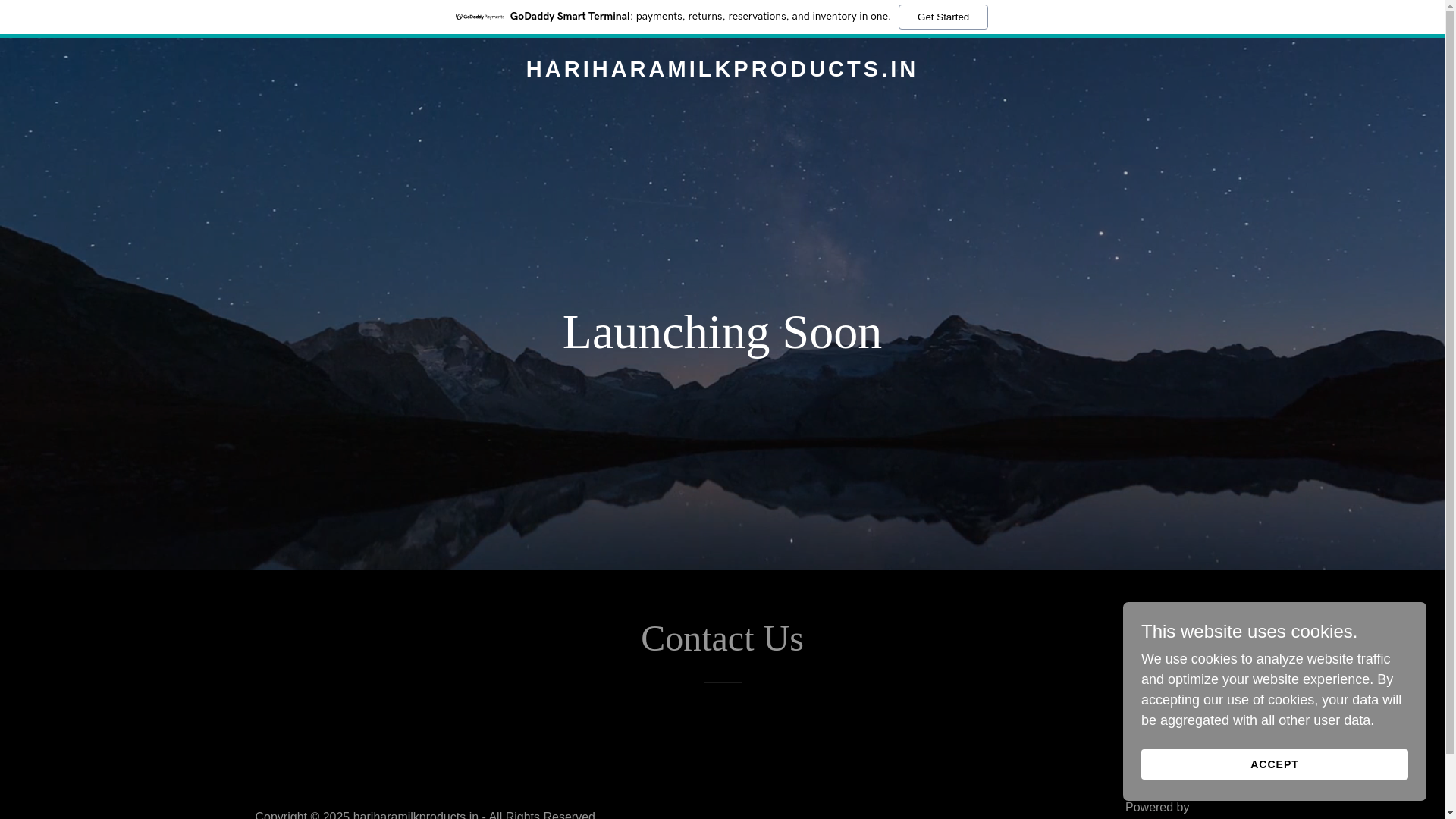 website screenshot of https://hariharamilkproducts.in/