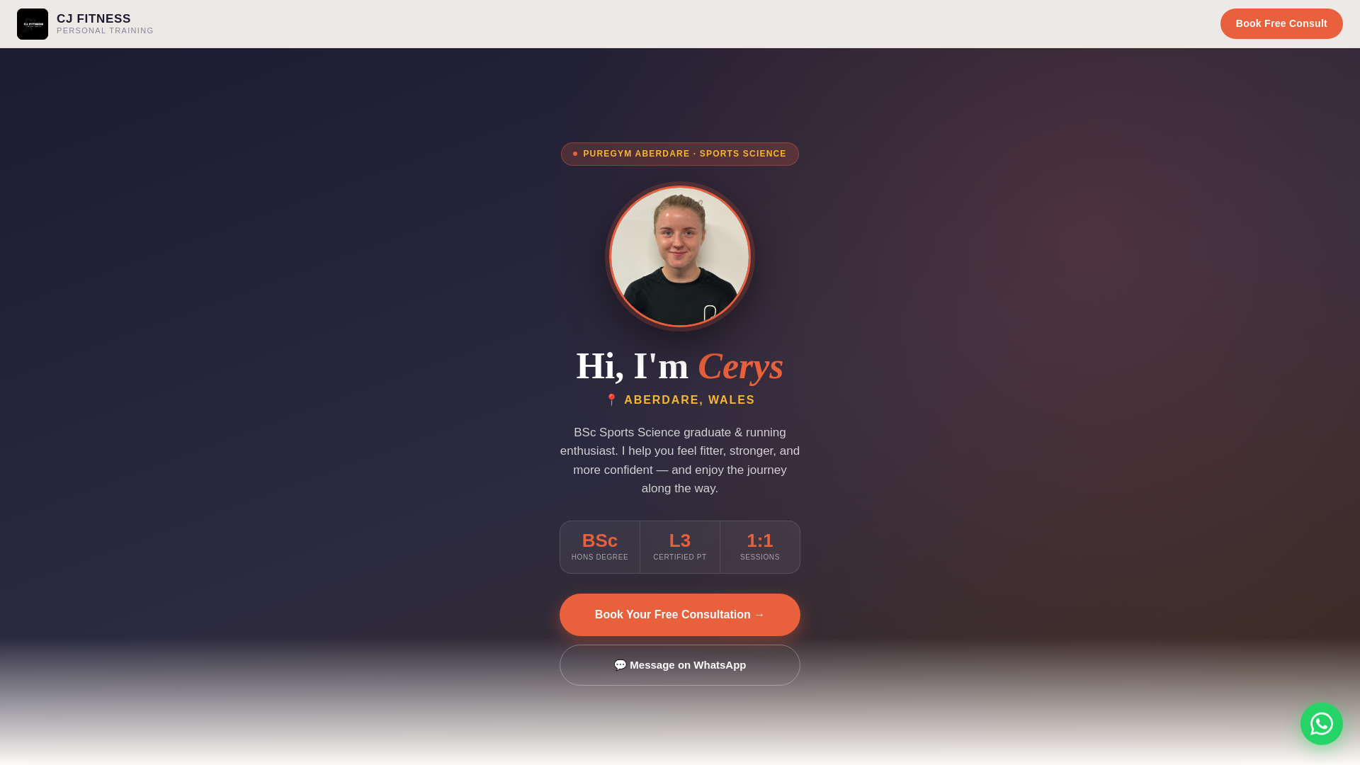 website screenshot of https://cerysjames.pages.dev/