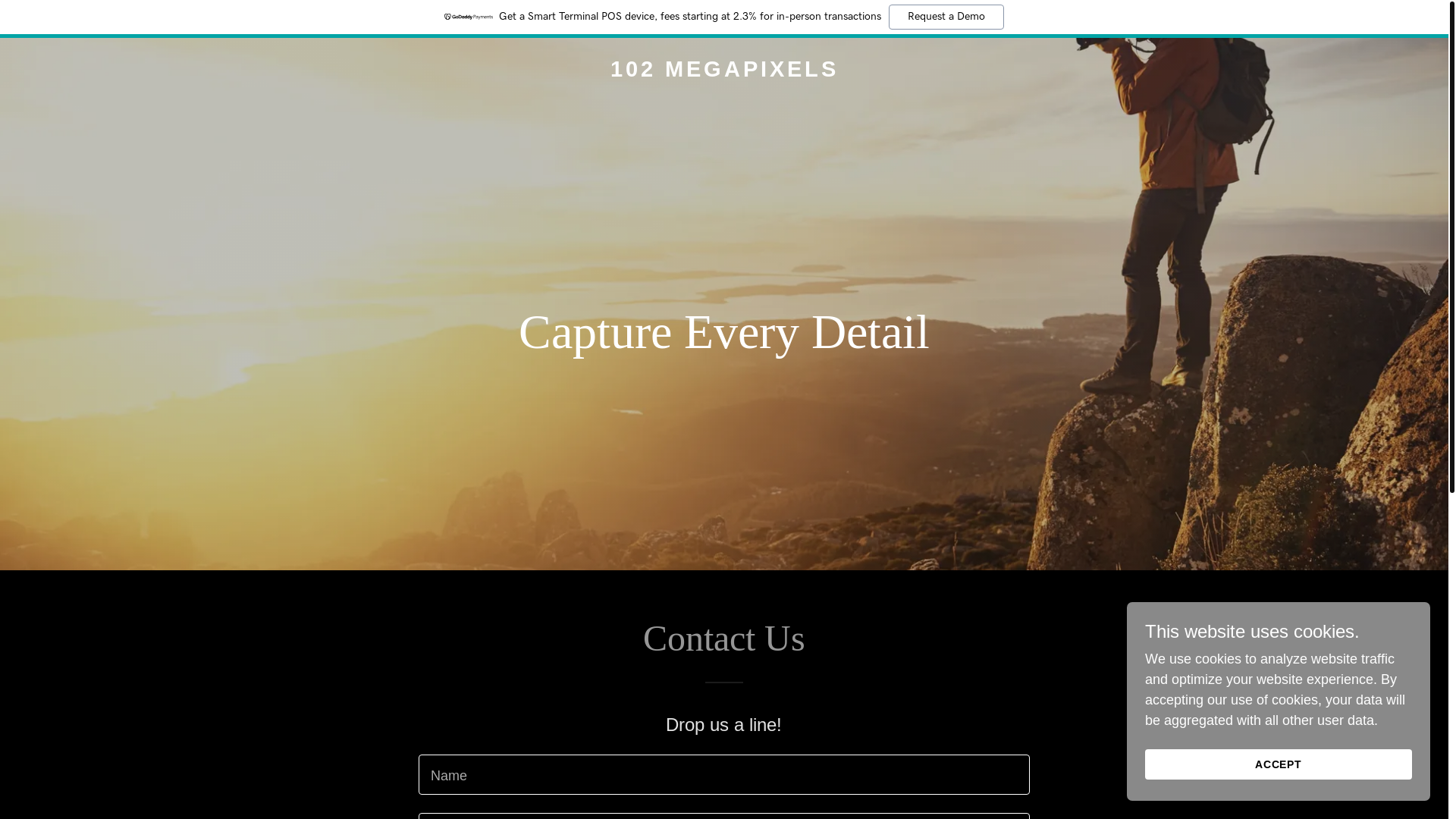 website screenshot of https://102megapixels.com/