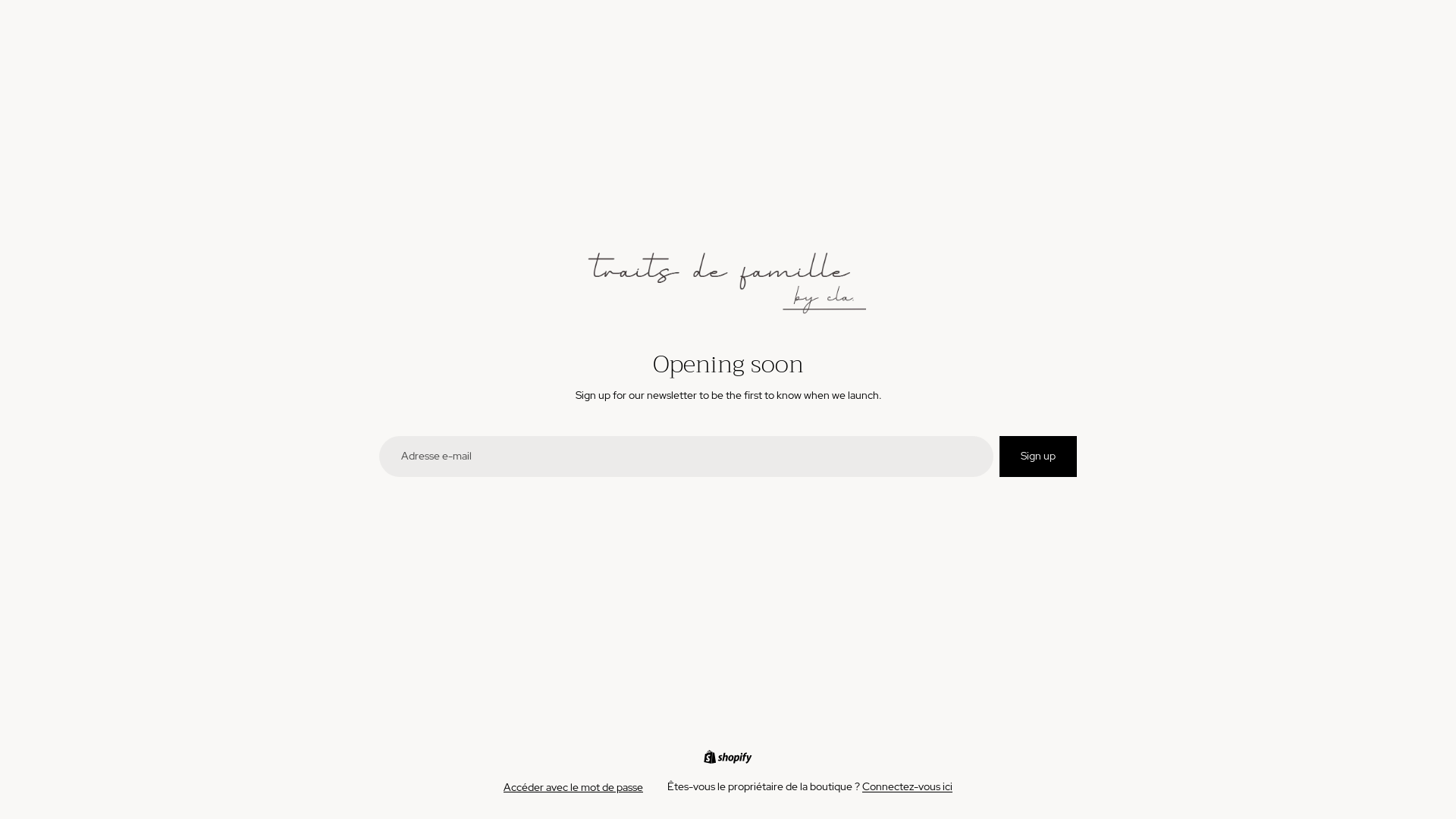 website screenshot of https://traitsdefamille.fr/
