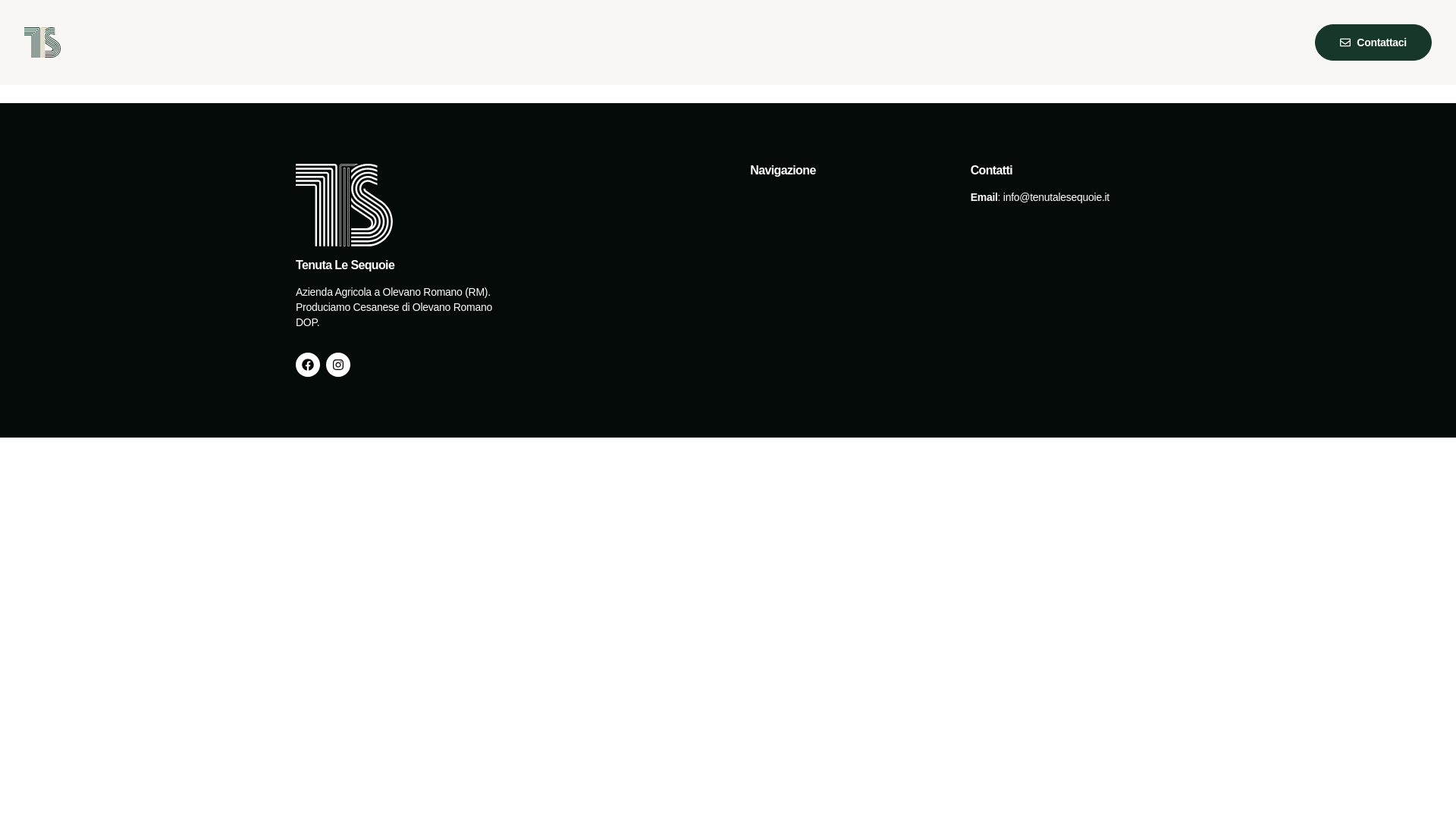 website screenshot of https://tenutalesequoie.it