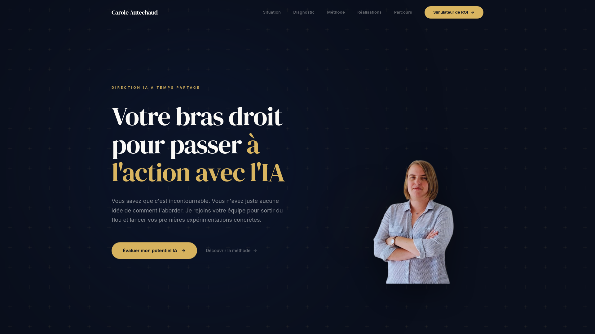 website screenshot of https://carole-autechaud.com/