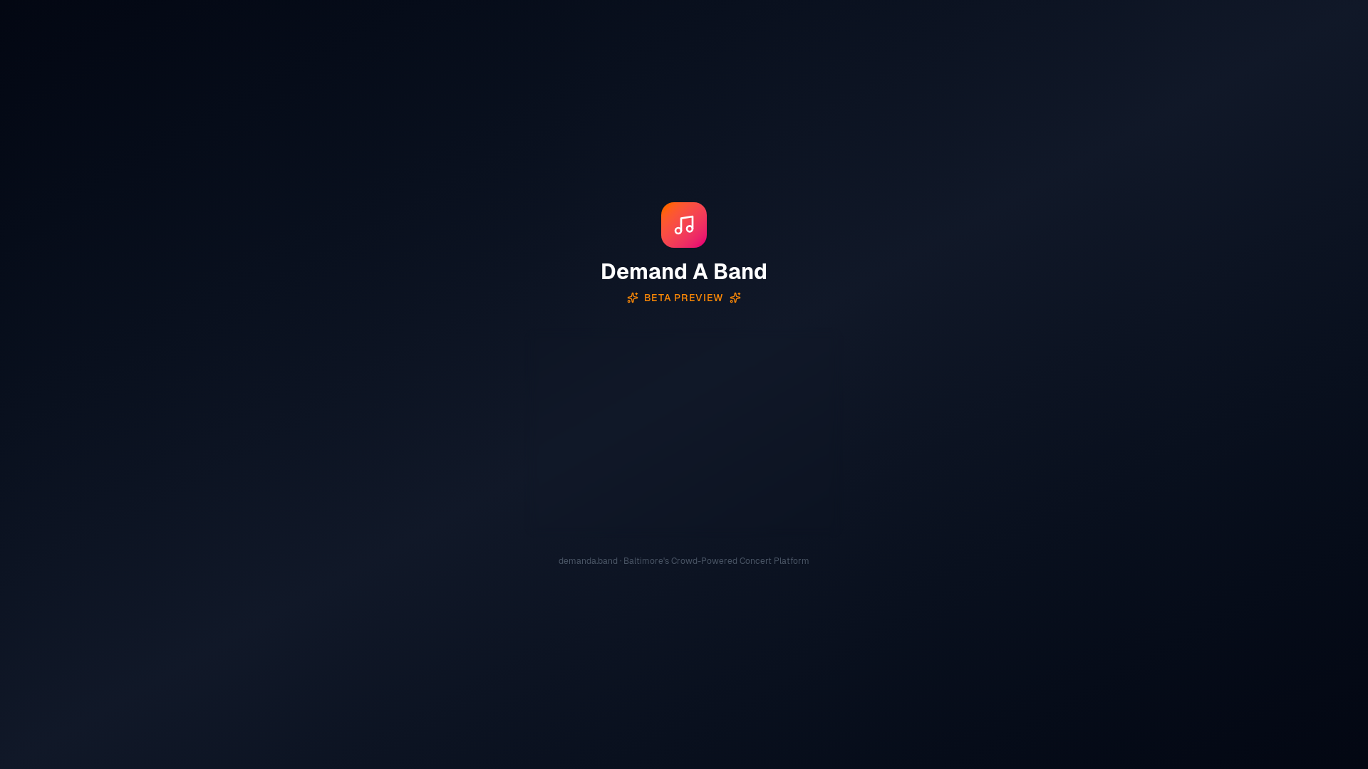 website screenshot of https://demanda.band/