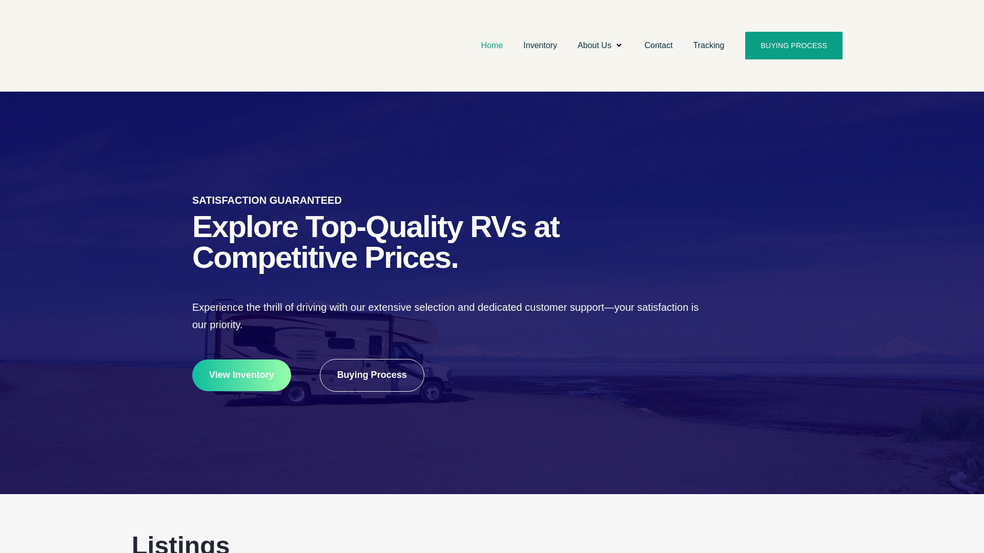 website screenshot of https://grhappyrv.com/