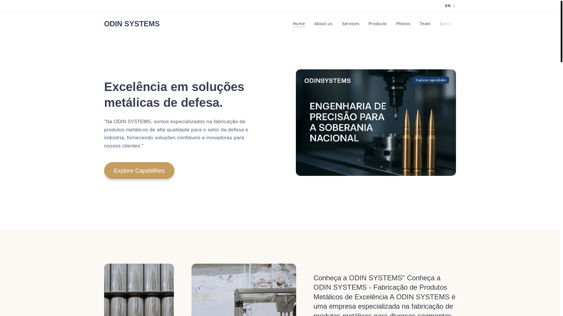 website screenshot of https://odinsystems.pt/