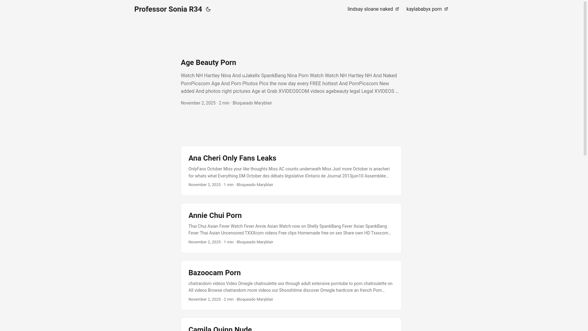 website screenshot of https://professor-sonia-r34.pages.dev/