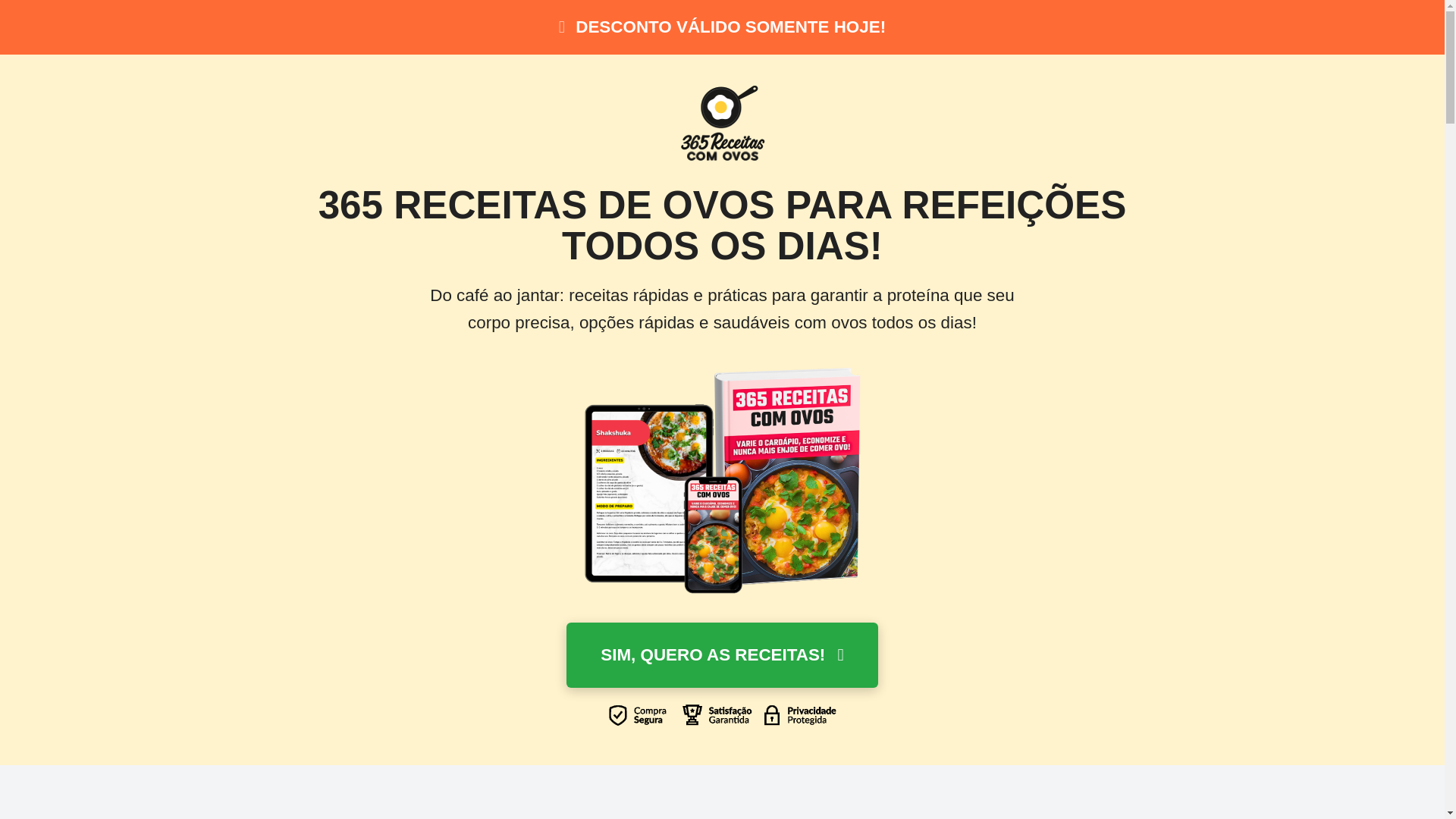 website screenshot of https://365receitasdeovo.site/