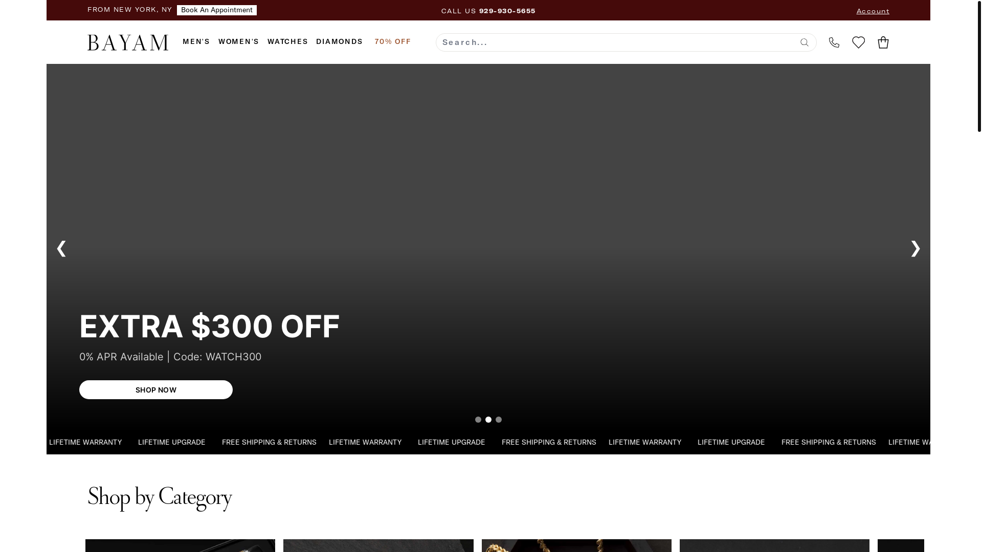 website screenshot of https://bayamjewelry.com/