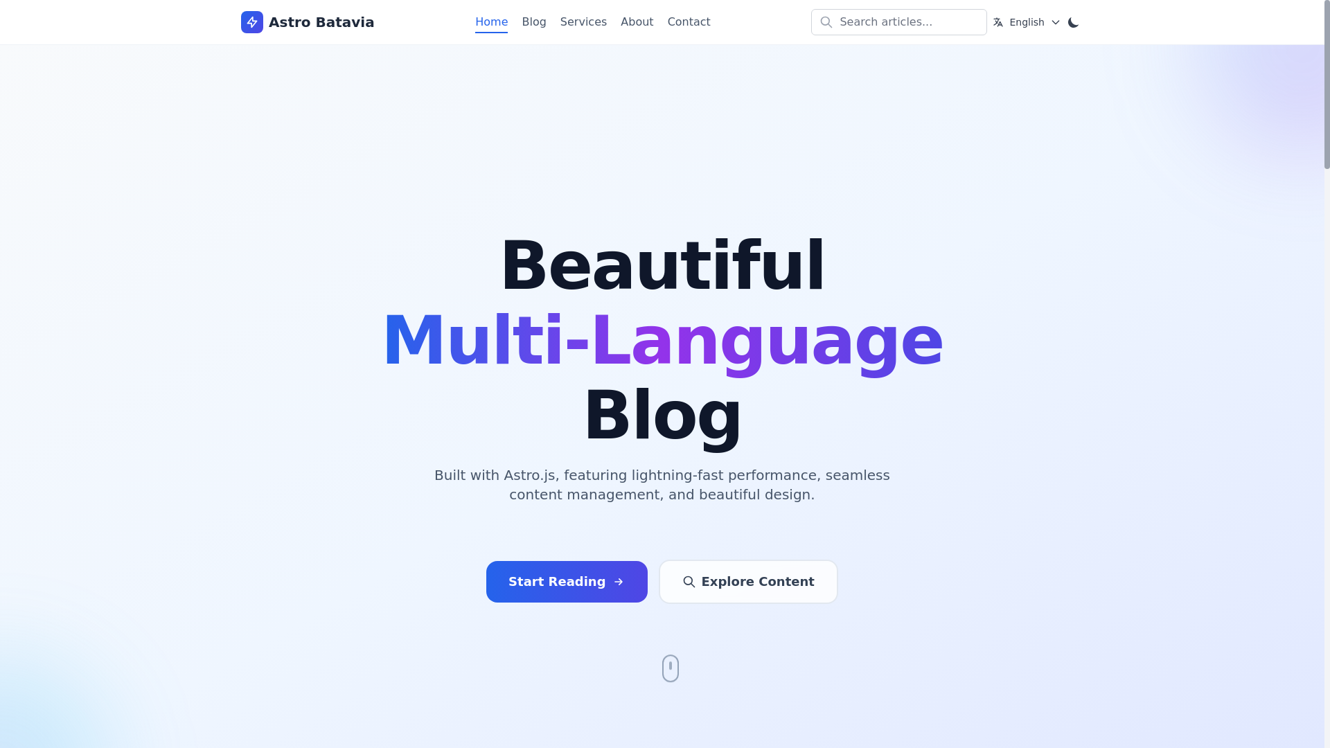 website screenshot of https://astro-batavia.pages.dev/