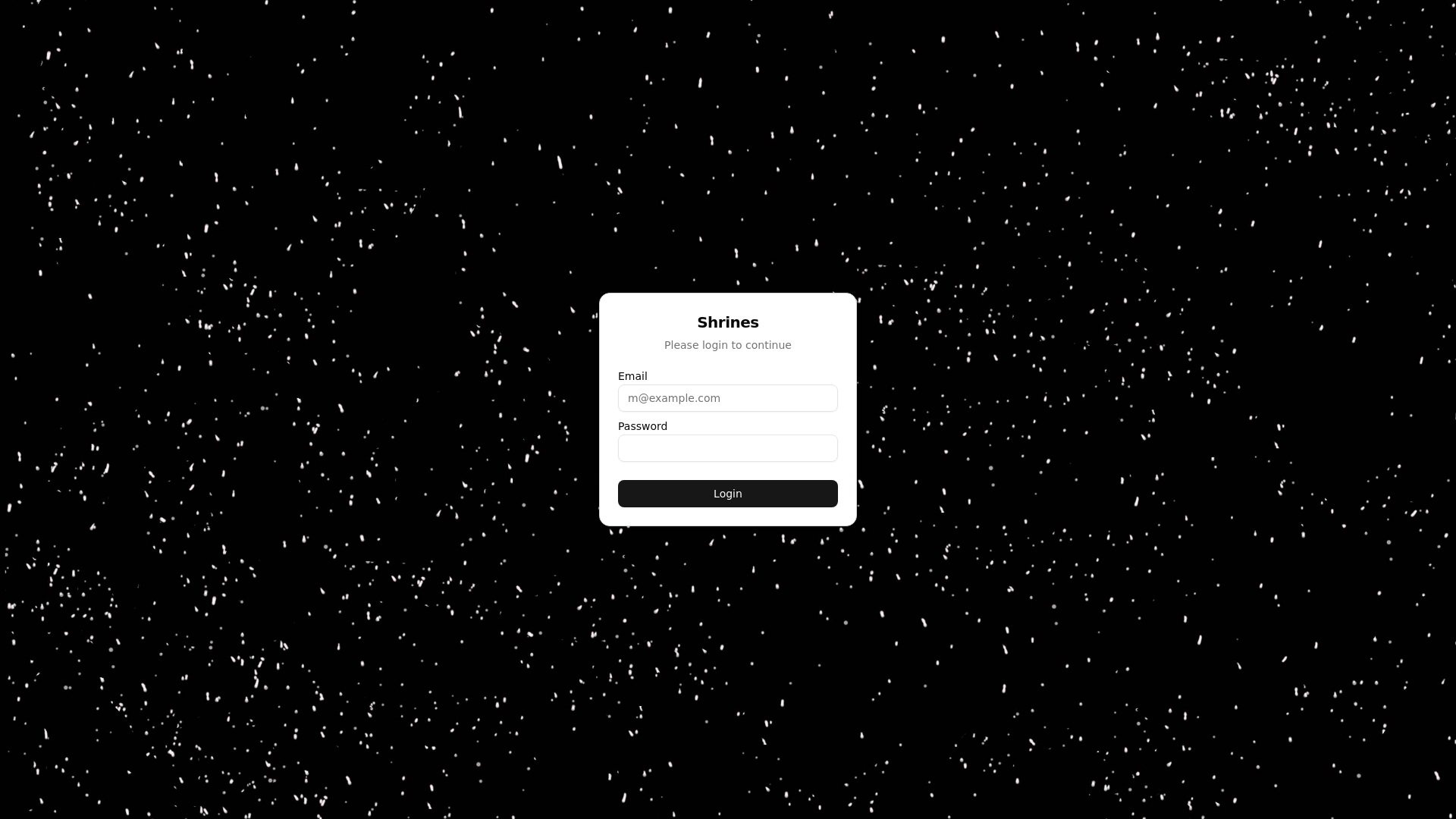 website screenshot of https://shrines-dashboard-frontend.pages.dev/