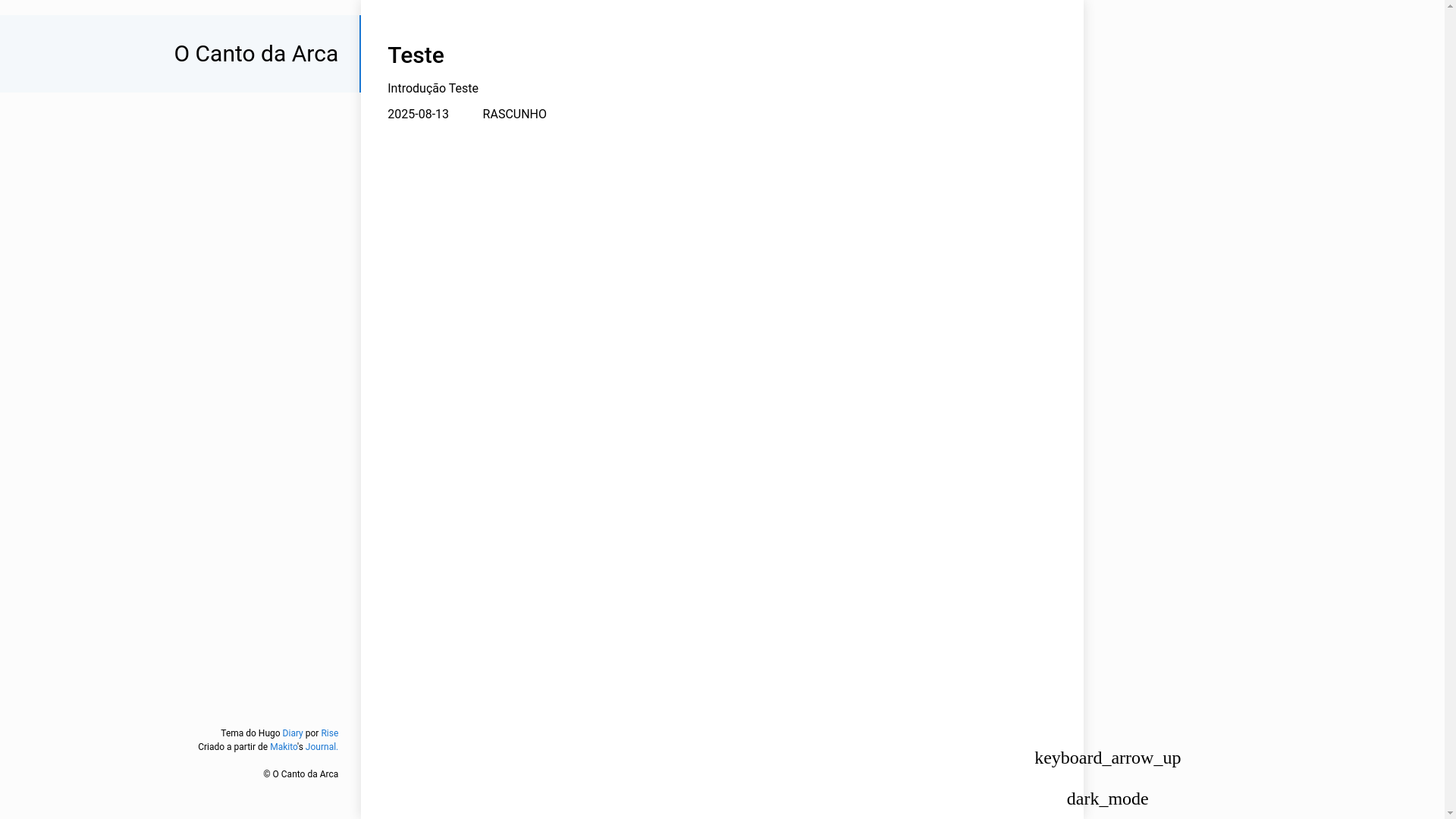 website screenshot of https://ocantodaarca.com.br/