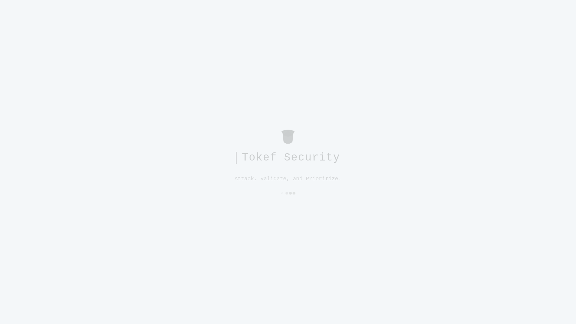 website screenshot of https://tokef.io/