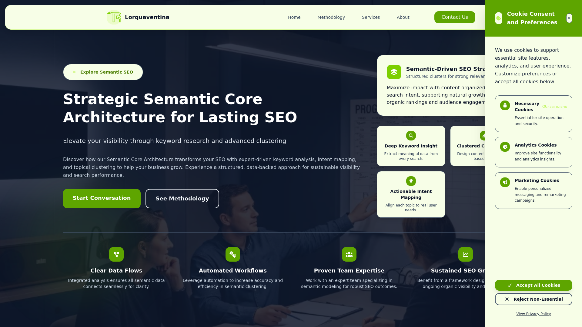 website screenshot of https://lorquaventina.sbs/