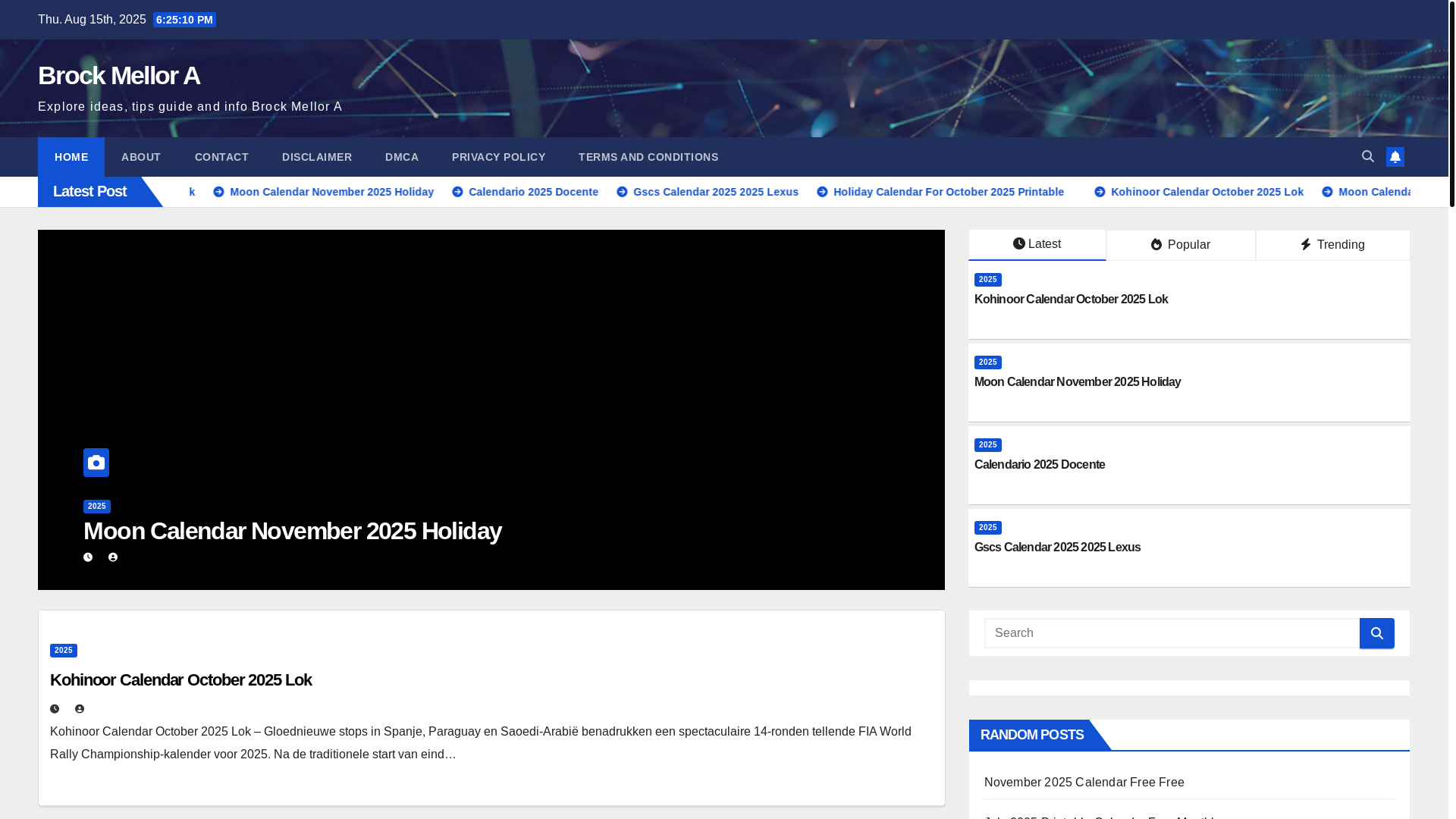 website screenshot of https://brockmellora.pages.dev/