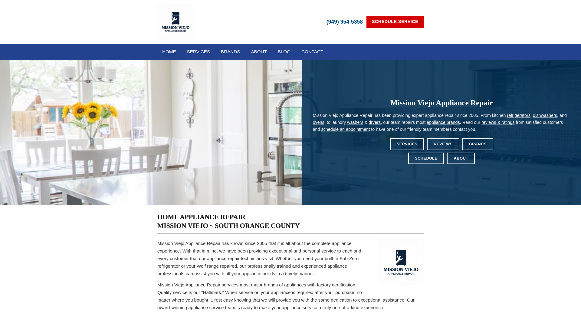 website screenshot of https://mission-viejo-appliance-repair.pages.dev/