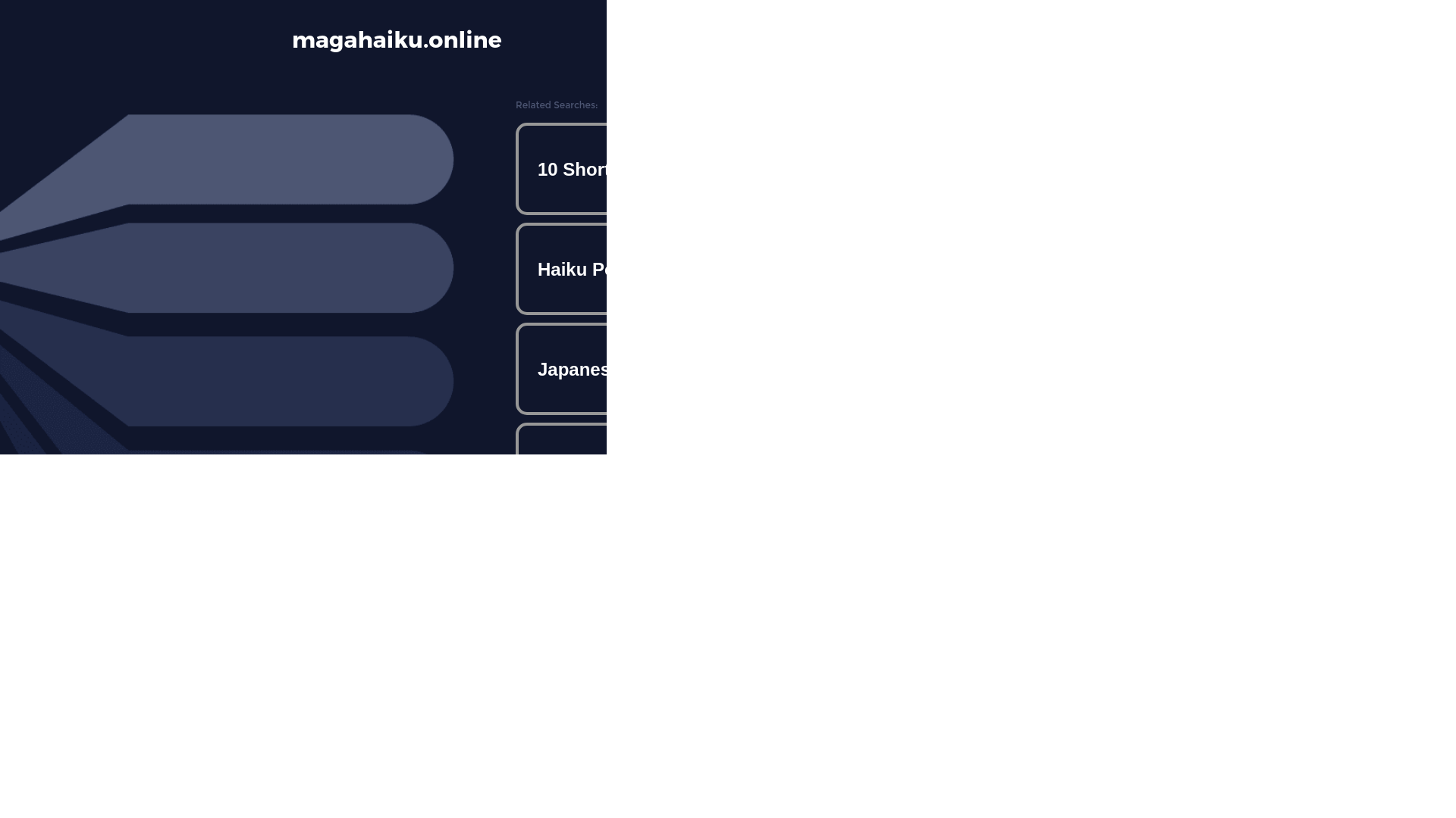 website screenshot of https://magahaiku.online/
