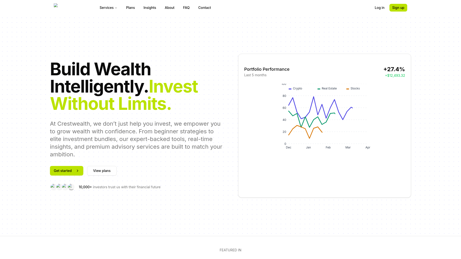 website screenshot of https://crestwealthpro.com/
