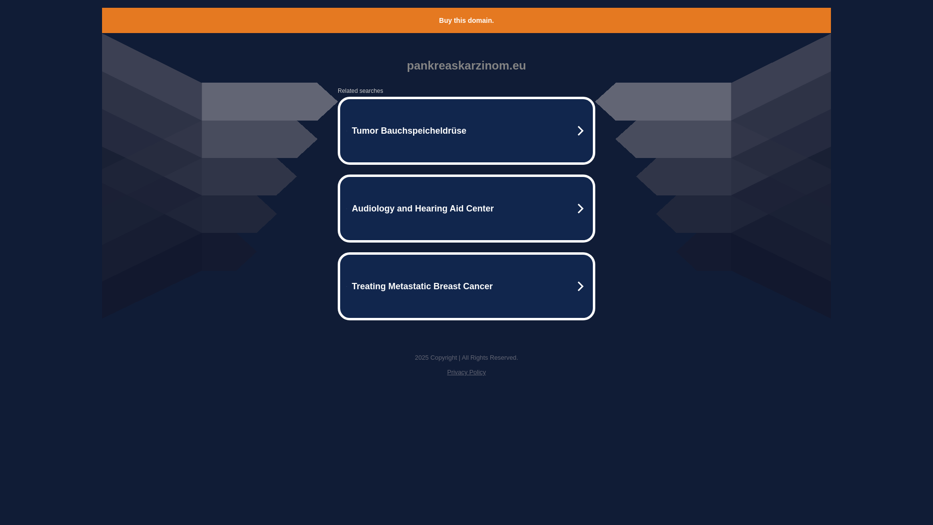 website screenshot of https://pankreaskarzinom.eu/