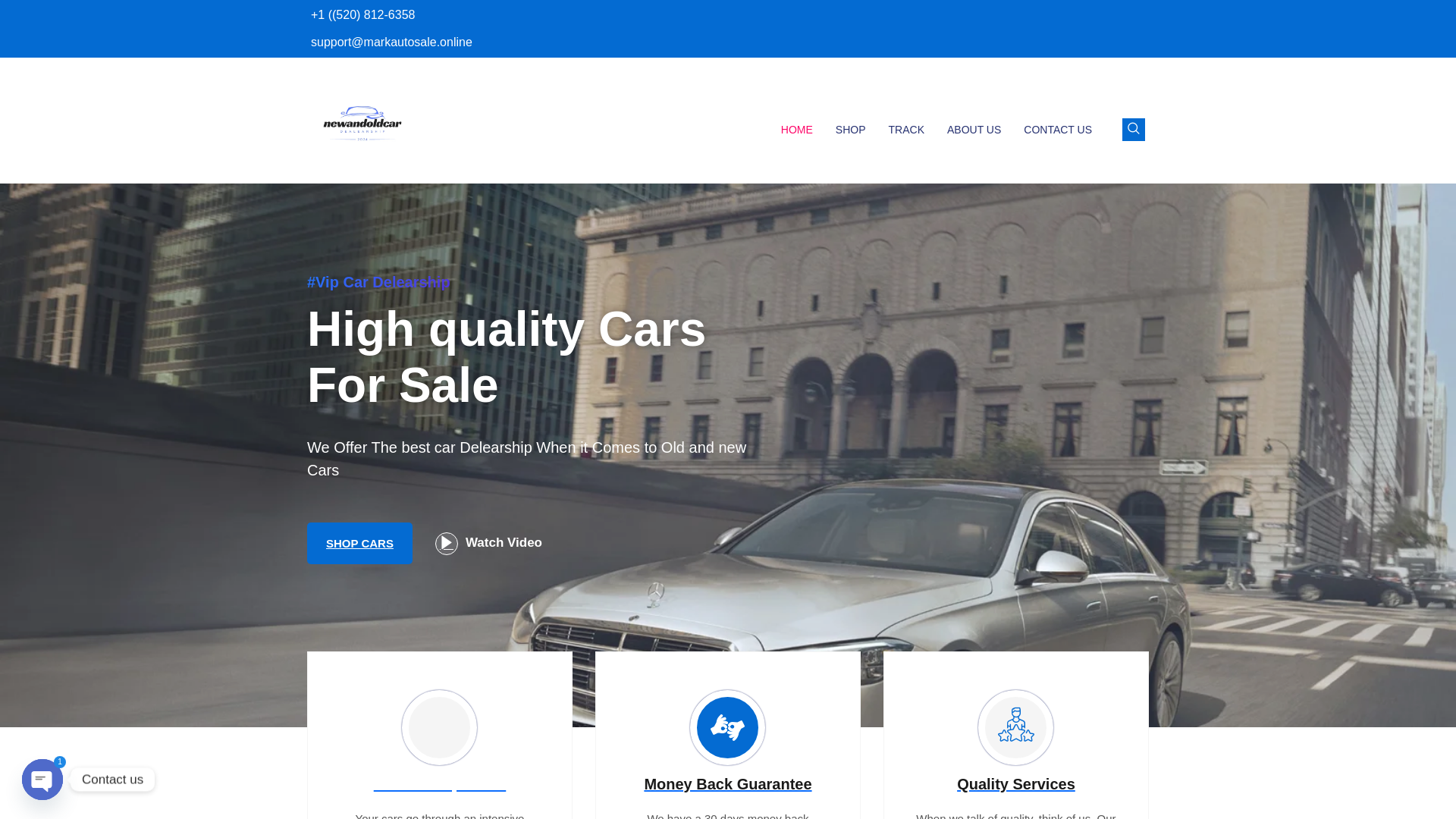 website screenshot of https://markautosale.online/