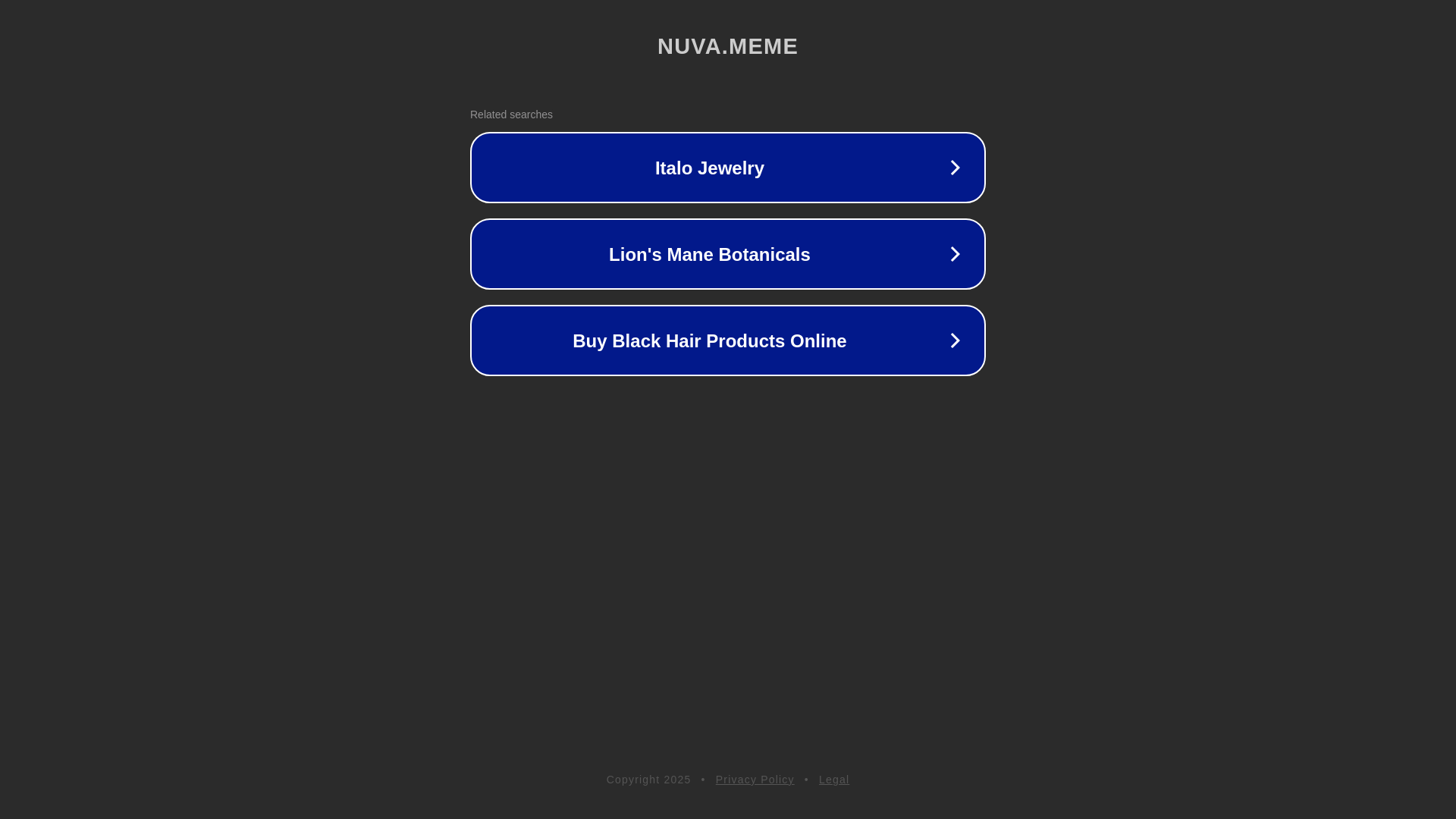 website screenshot of https://nuva.meme/