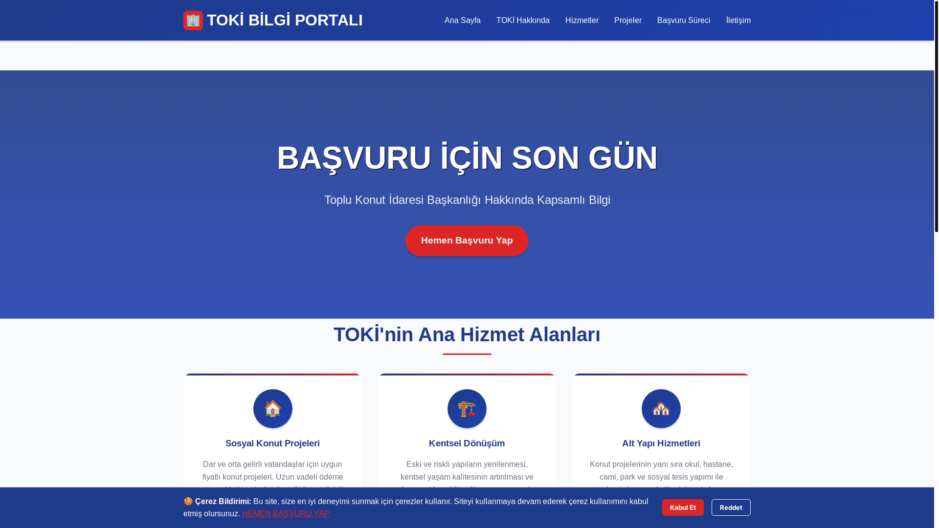 website screenshot of https://tokiye-basvur.digital/
