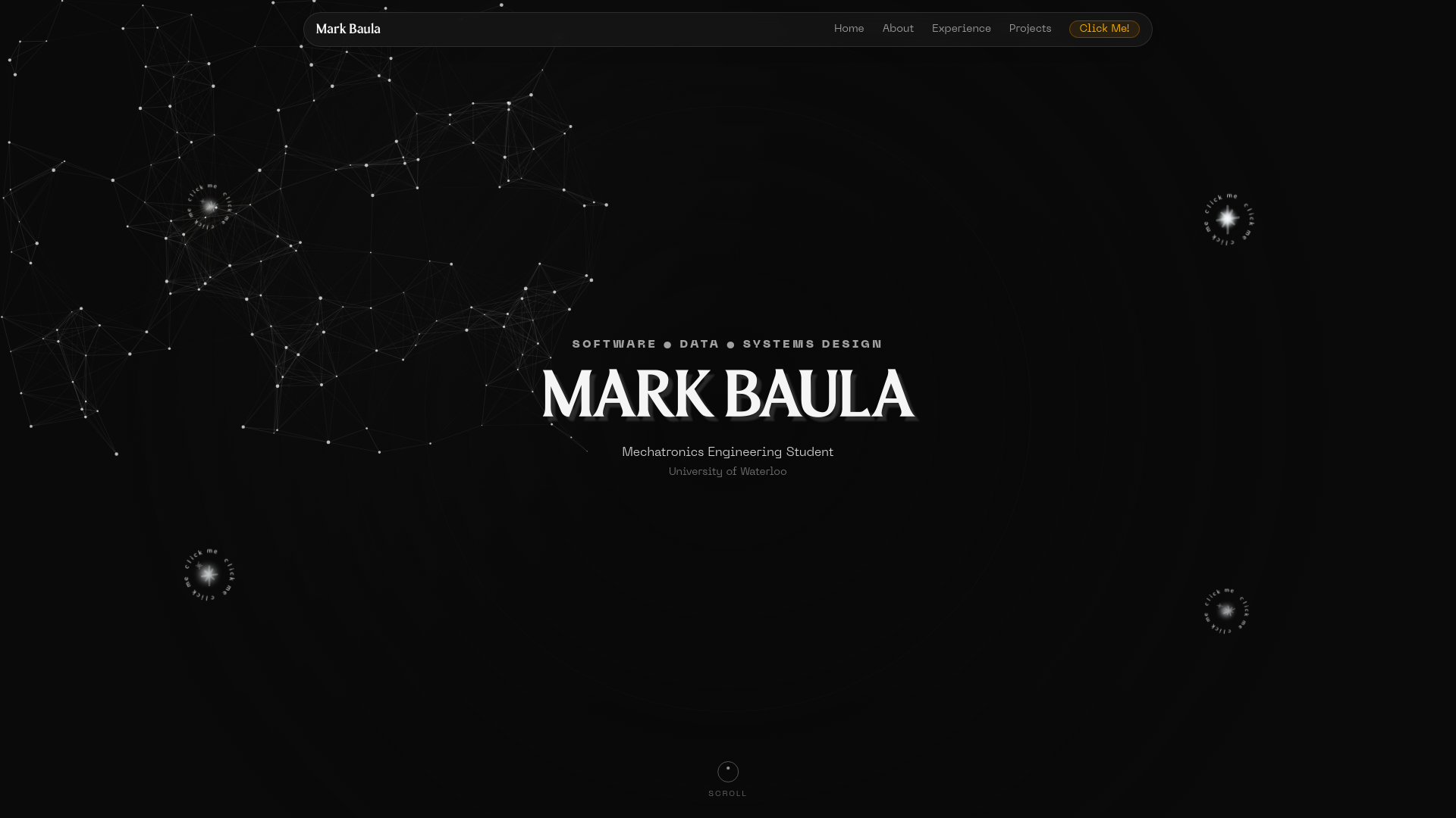 website screenshot of https://markbaula.com/