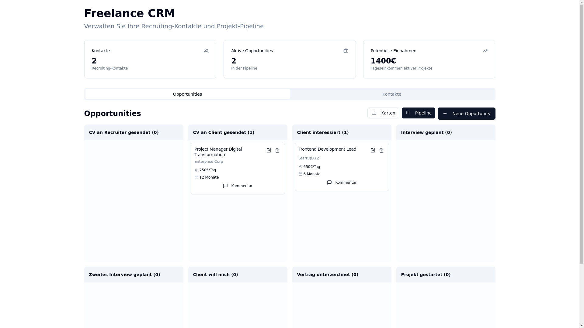 website screenshot of https://freelance-track.pages.dev/